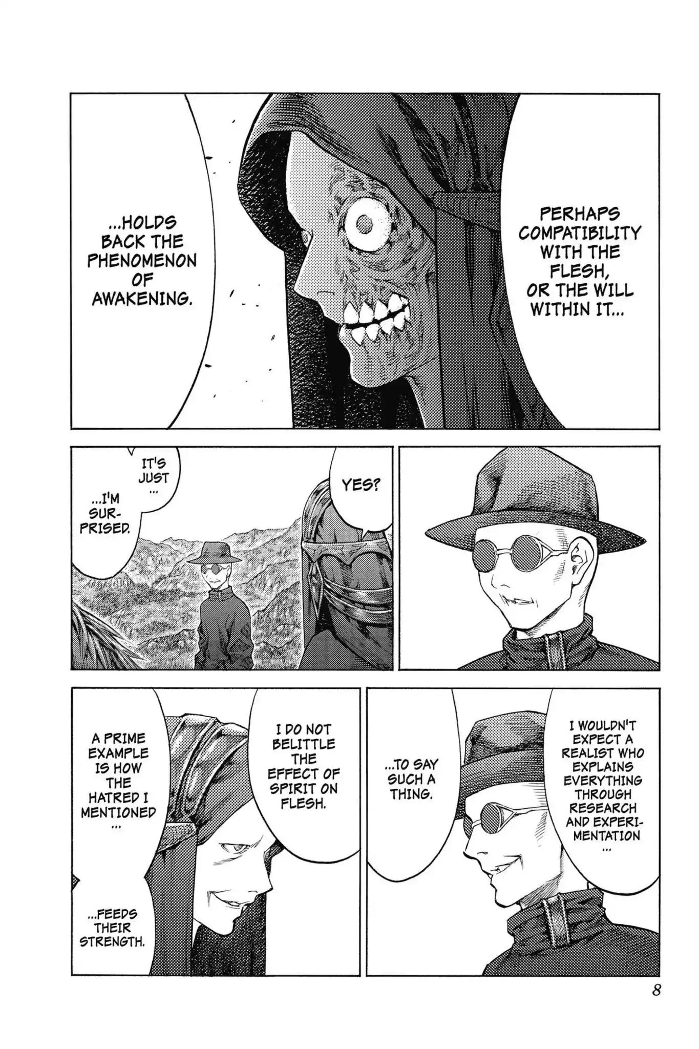 Claymore Chapter 138 page 8 - Chapter 138: Vol.25 Scene 138: Army of the Underworld, Part 6