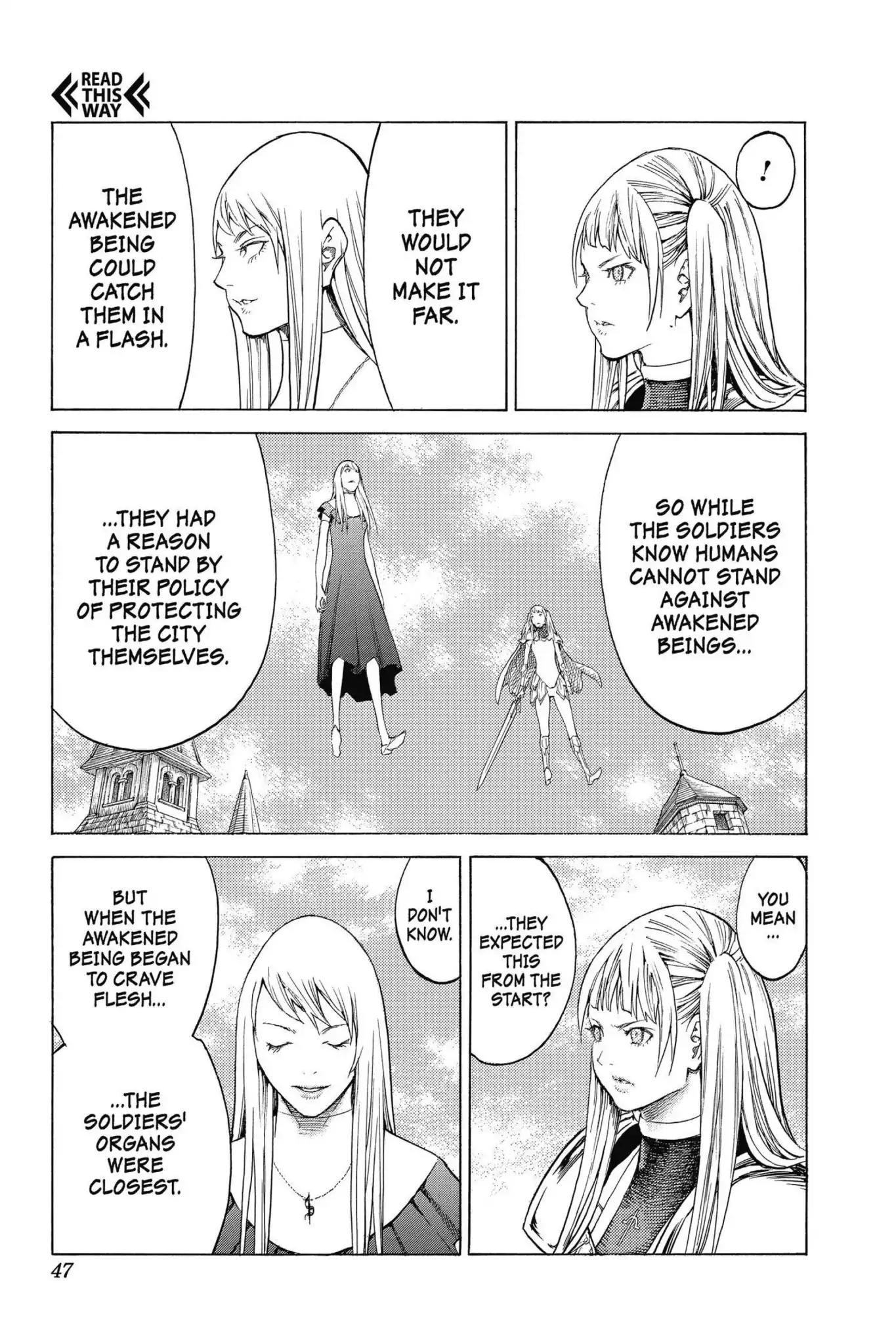 Claymore Chapter 139 page 14 - Chapter 139: Vol.25 Scene 139: Sword of the Dark Deep, Part 1