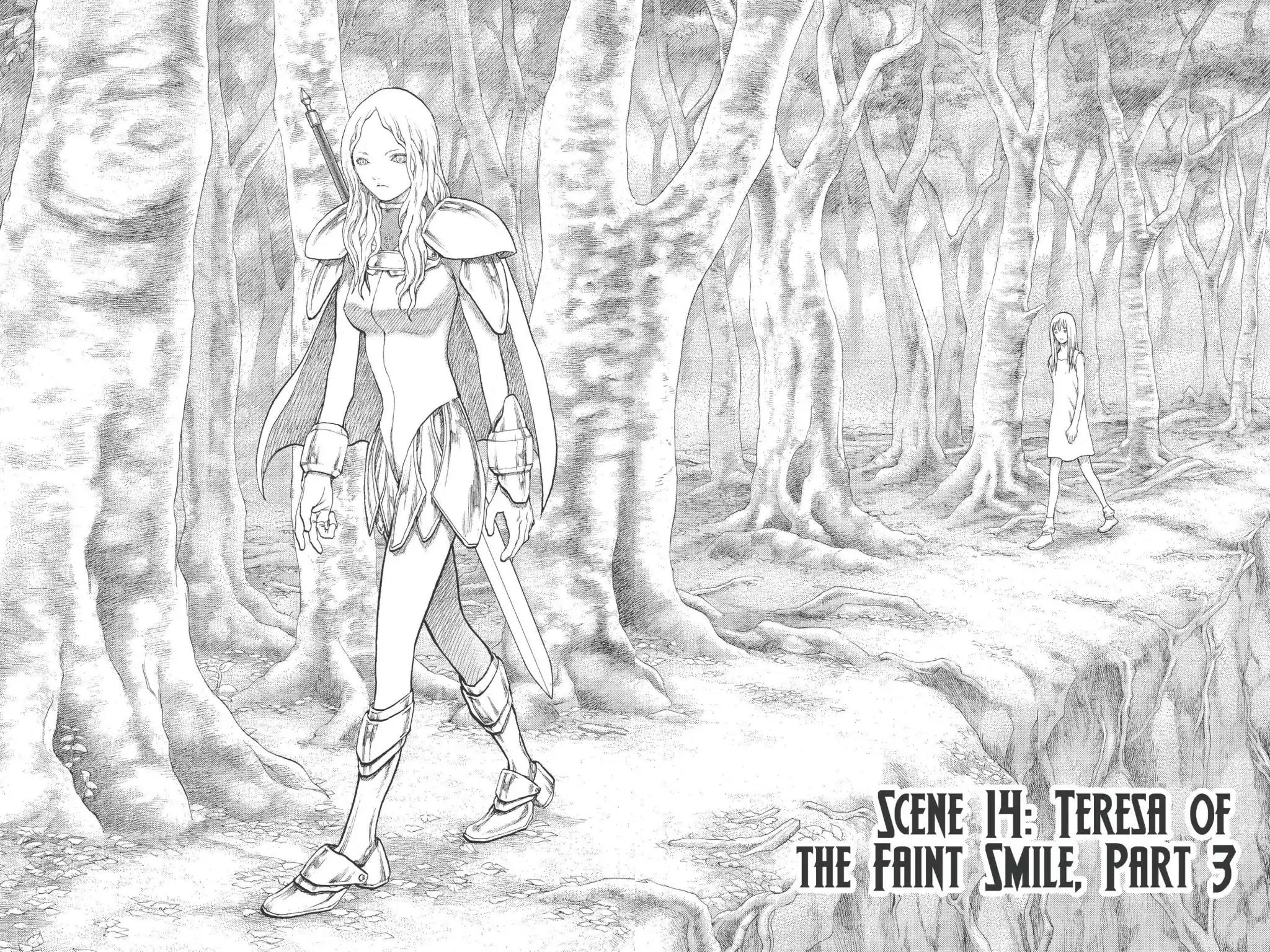 Claymore Chapter 14 page 2 - Chapter 14: Vol.3 Scene 14: Teresa of the Faint Smile, Part 3