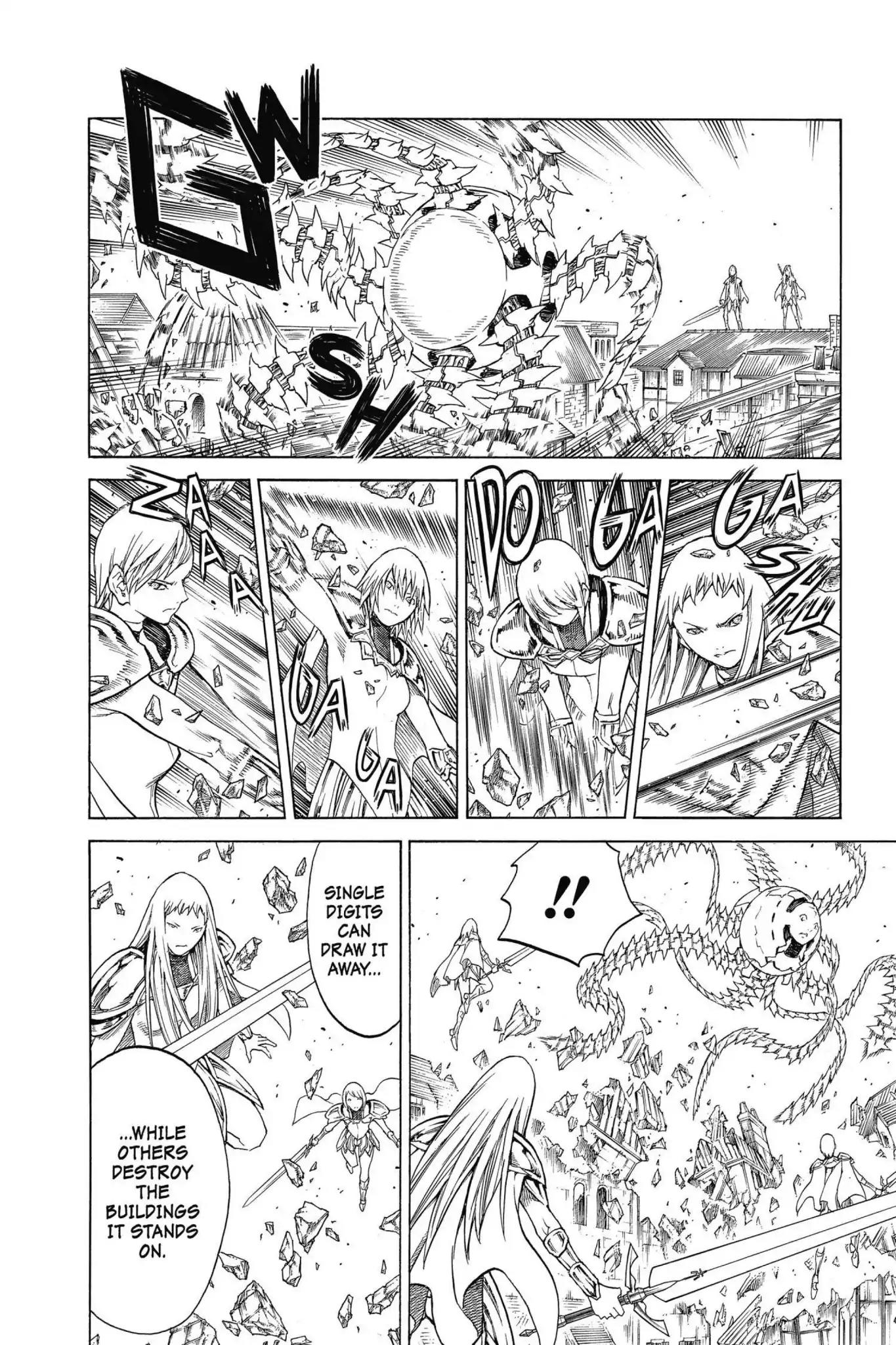 Claymore Chapter 140 page 10 - Chapter 140: Vol.25 Scene 140: Sword of the Dark Deep, Part 2