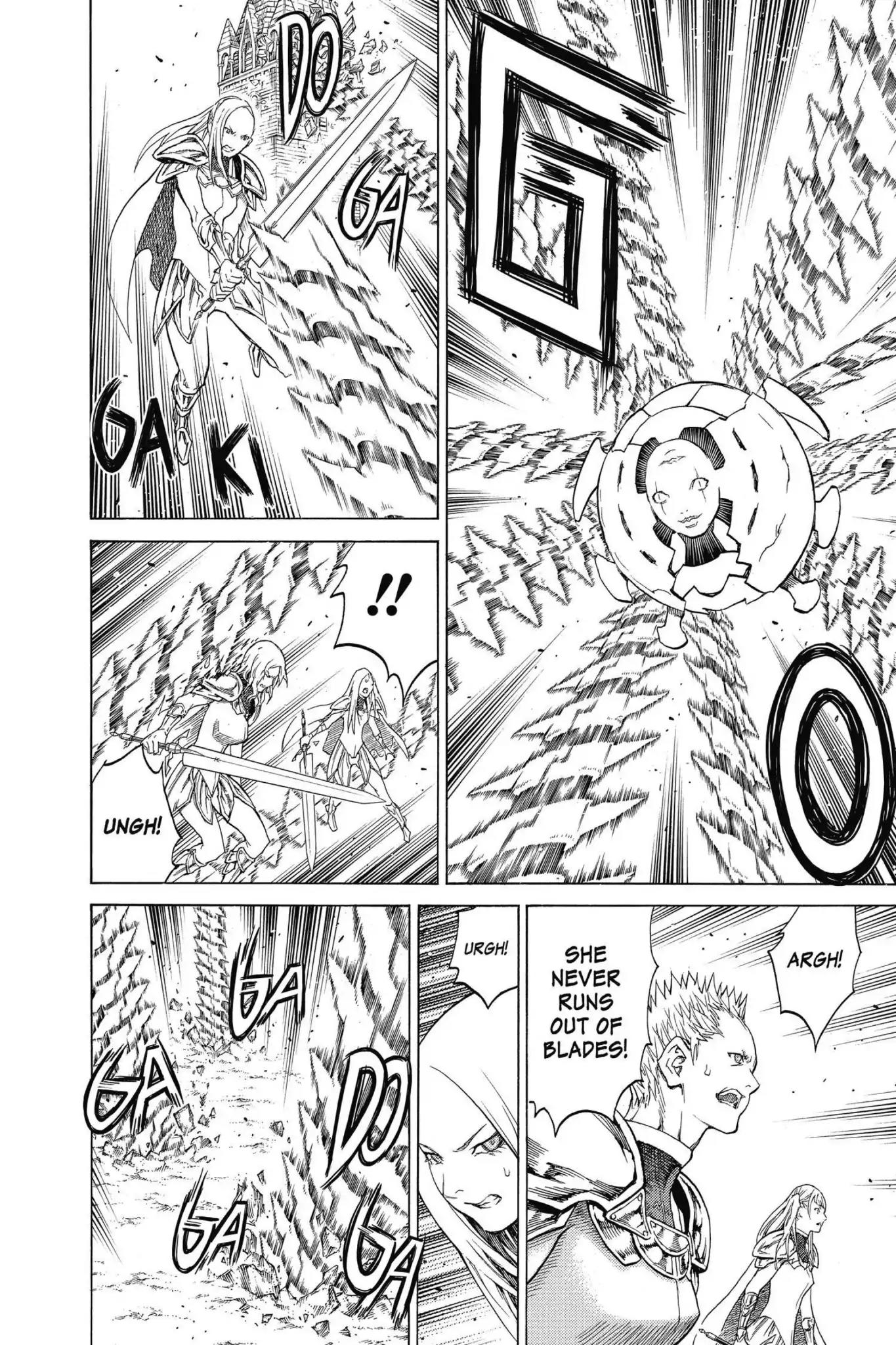 Claymore Chapter 140 page 12 - Chapter 140: Vol.25 Scene 140: Sword of the Dark Deep, Part 2