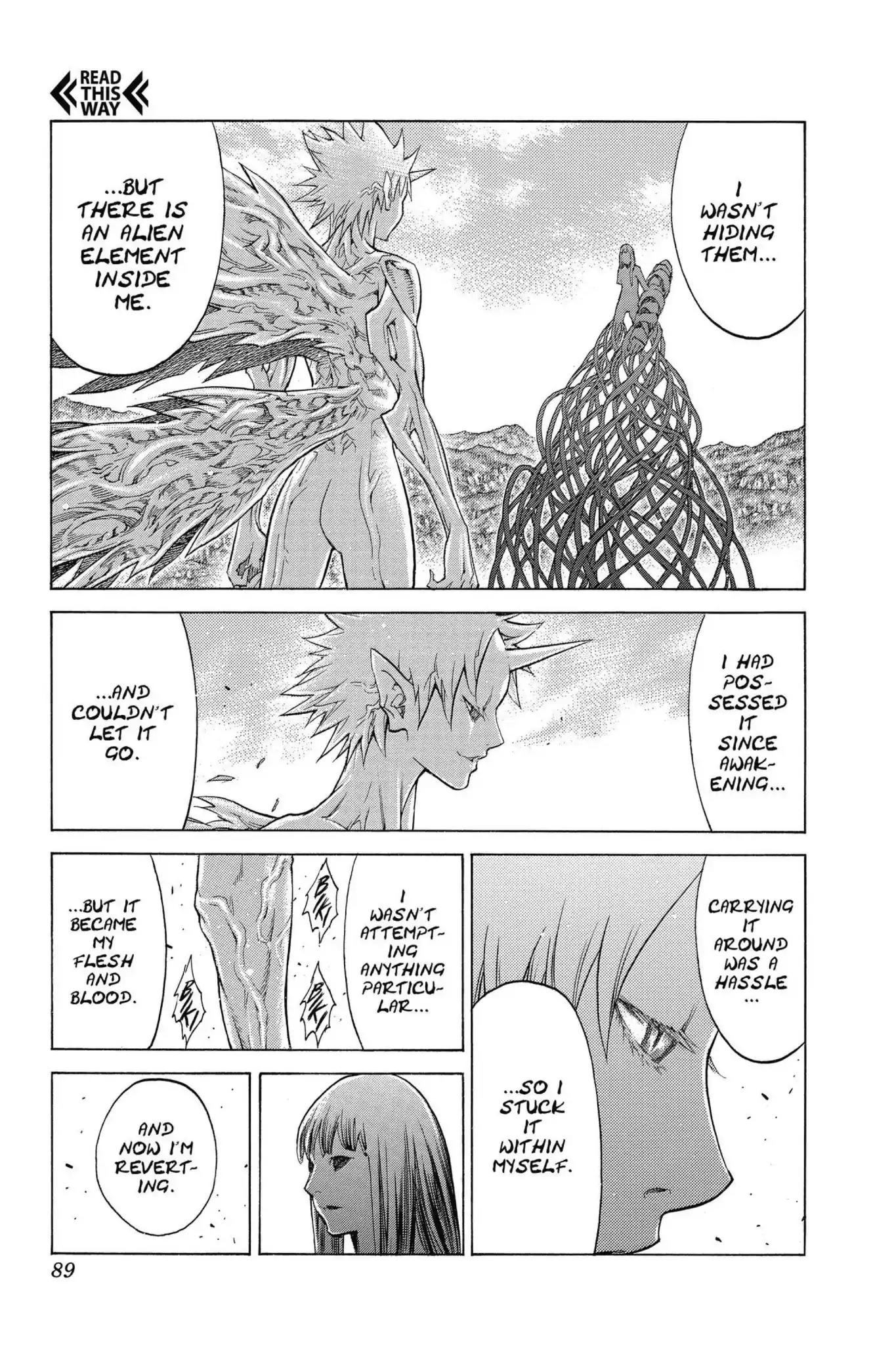 Claymore Chapter 140 page 22 - Chapter 140: Vol.25 Scene 140: Sword of the Dark Deep, Part 2