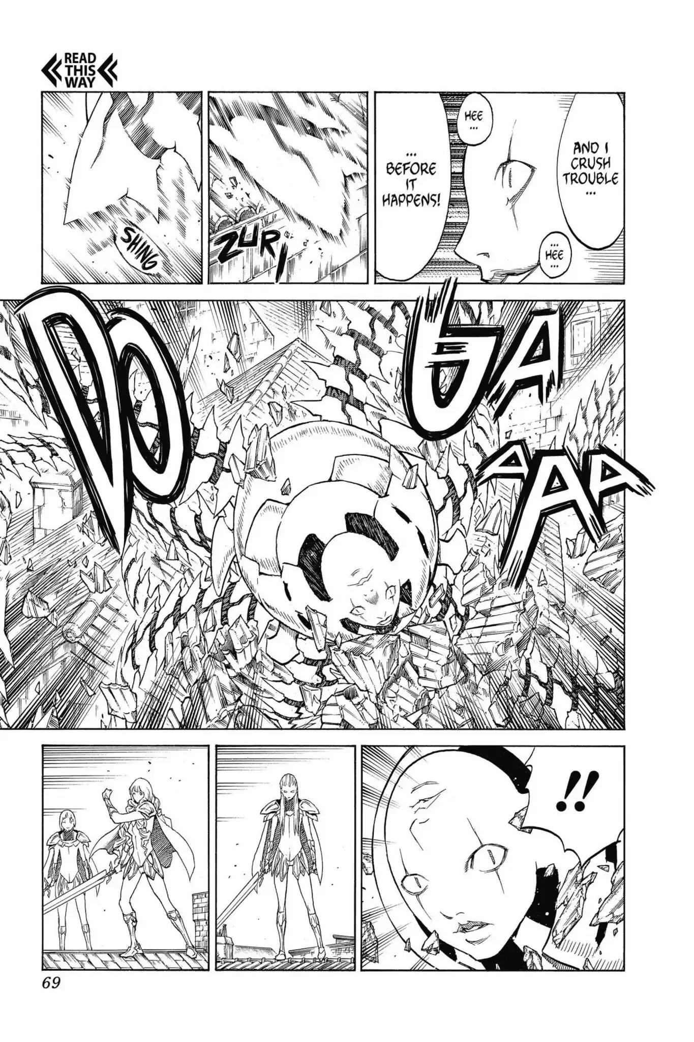 Claymore Chapter 140 page 4 - Chapter 140: Vol.25 Scene 140: Sword of the Dark Deep, Part 2