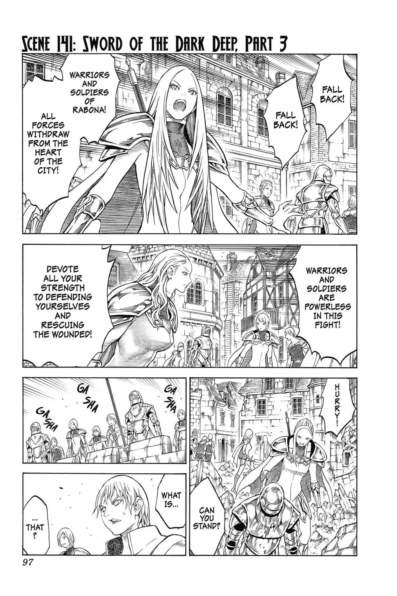Claymore Chapter 141 page 1 - Chapter 141: Vol.25 Scene 141: Sword of the Dark Deep, Part 3