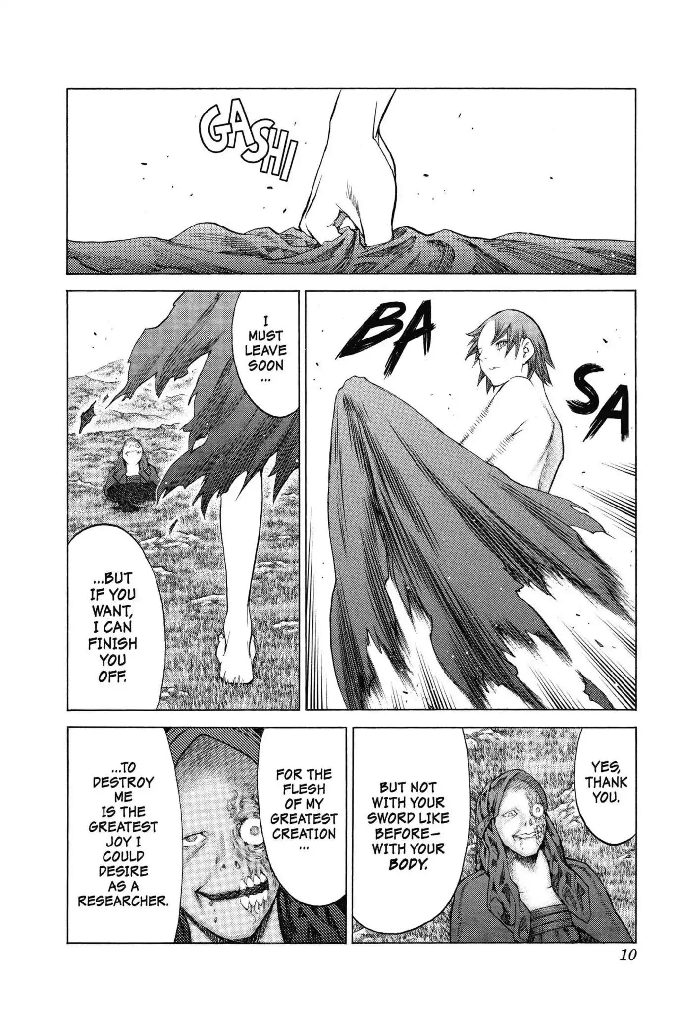 Claymore Chapter 144 page 10 - Chapter 144: Vol.26 Scene 144: A Blade from Far Away, Part 1