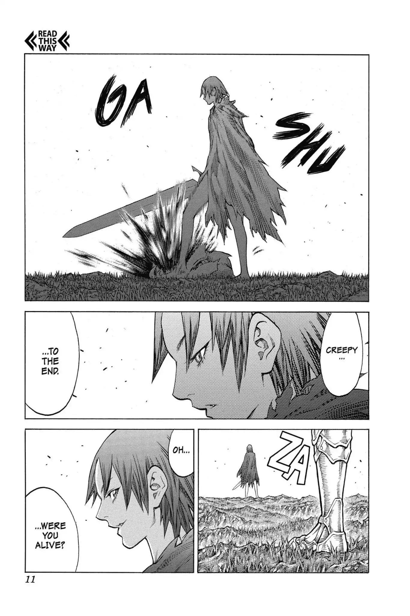 Claymore Chapter 144 page 11 - Chapter 144: Vol.26 Scene 144: A Blade from Far Away, Part 1