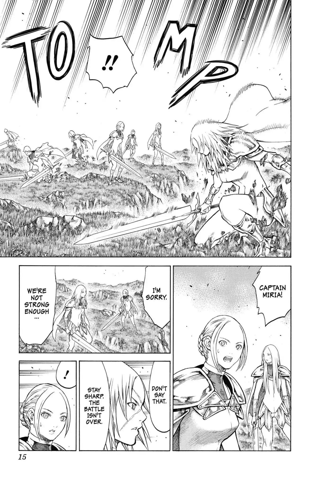 Claymore Chapter 144 page 14 - Chapter 144: Vol.26 Scene 144: A Blade from Far Away, Part 1