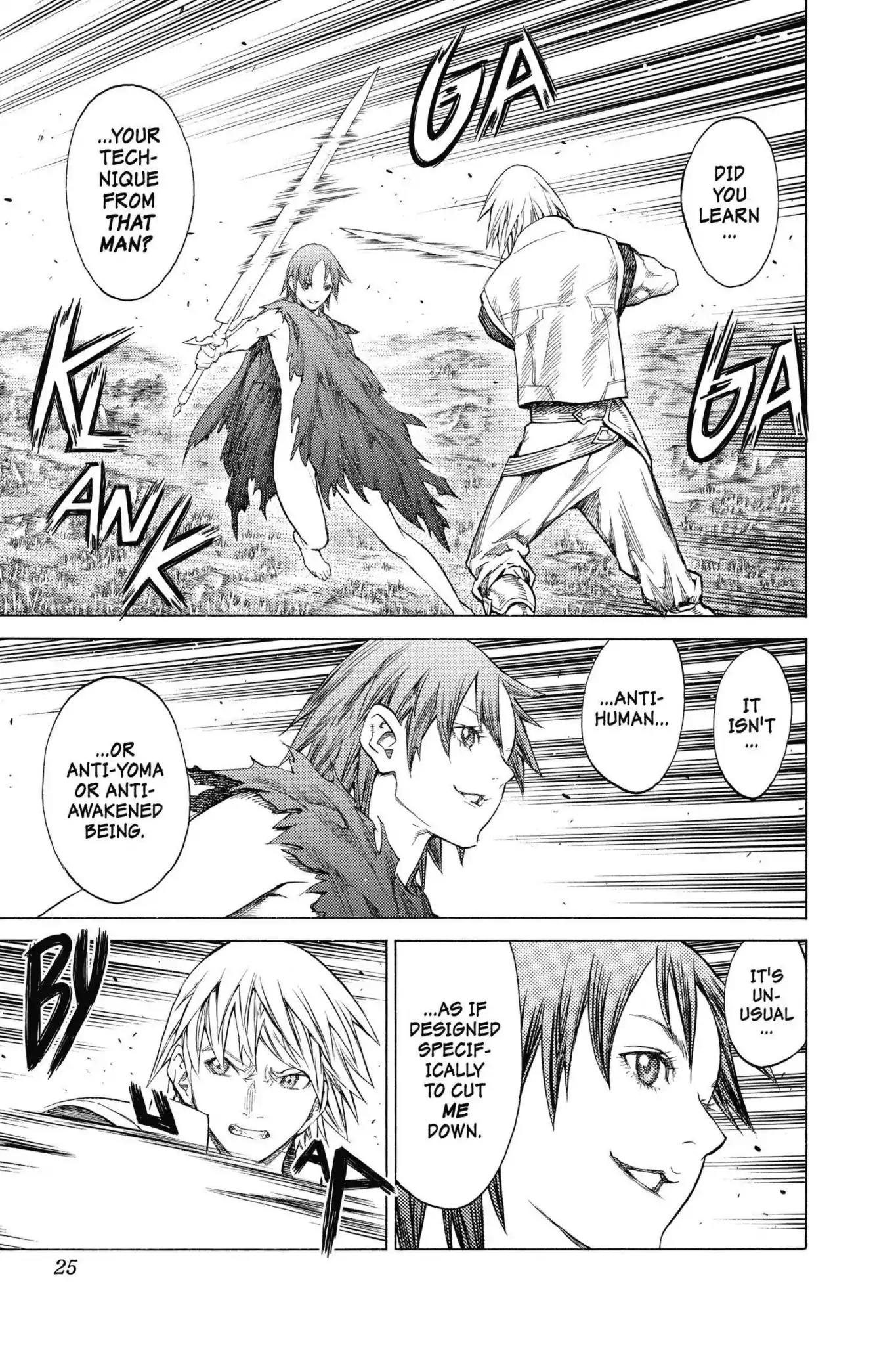 Claymore Chapter 144 page 23 - Chapter 144: Vol.26 Scene 144: A Blade from Far Away, Part 1
