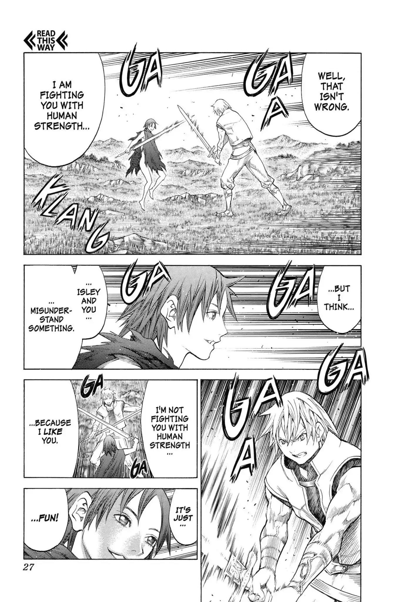 Claymore Chapter 144 page 25 - Chapter 144: Vol.26 Scene 144: A Blade from Far Away, Part 1