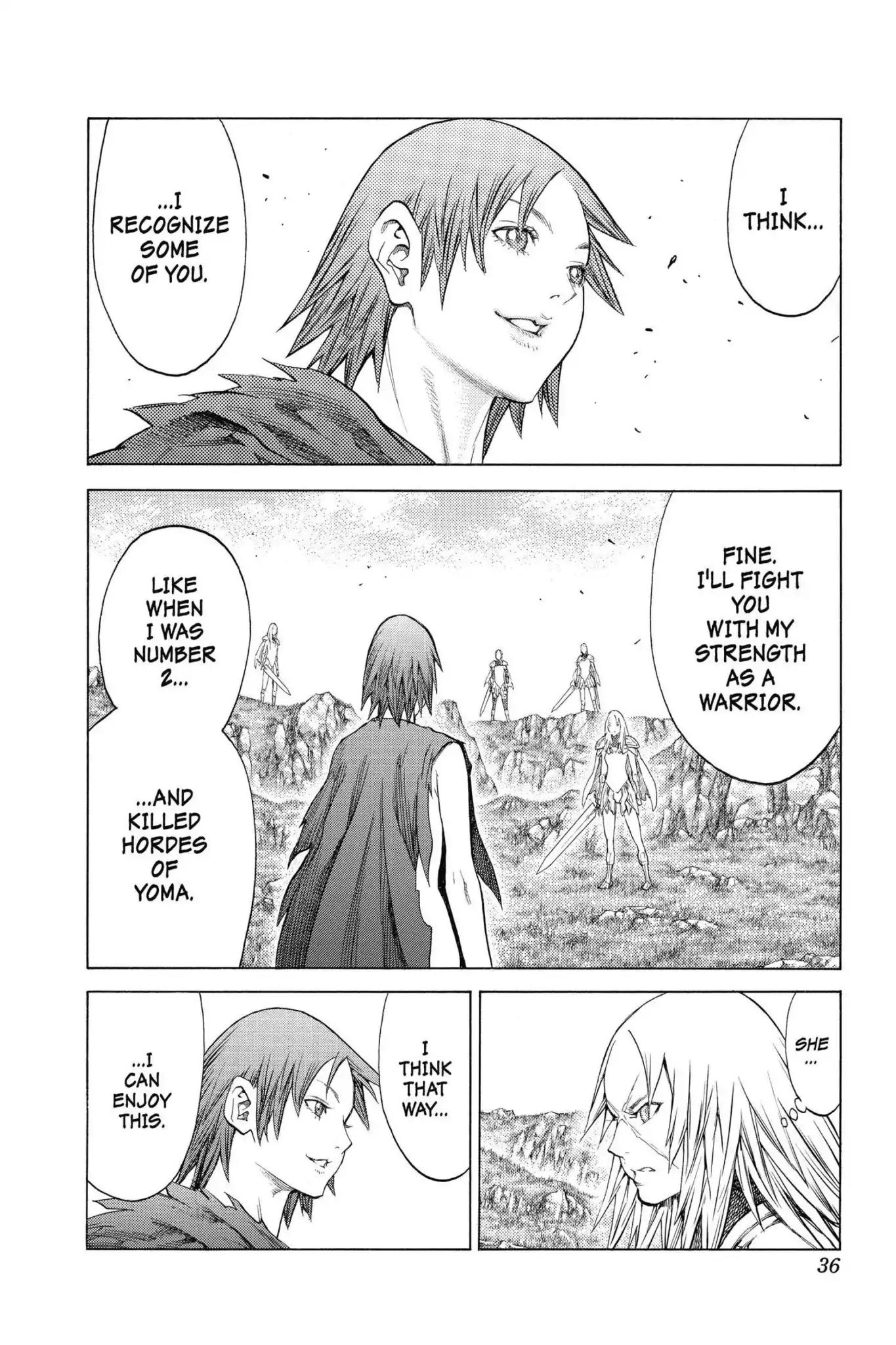 Claymore Chapter 144 page 32 - Chapter 144: Vol.26 Scene 144: A Blade from Far Away, Part 1