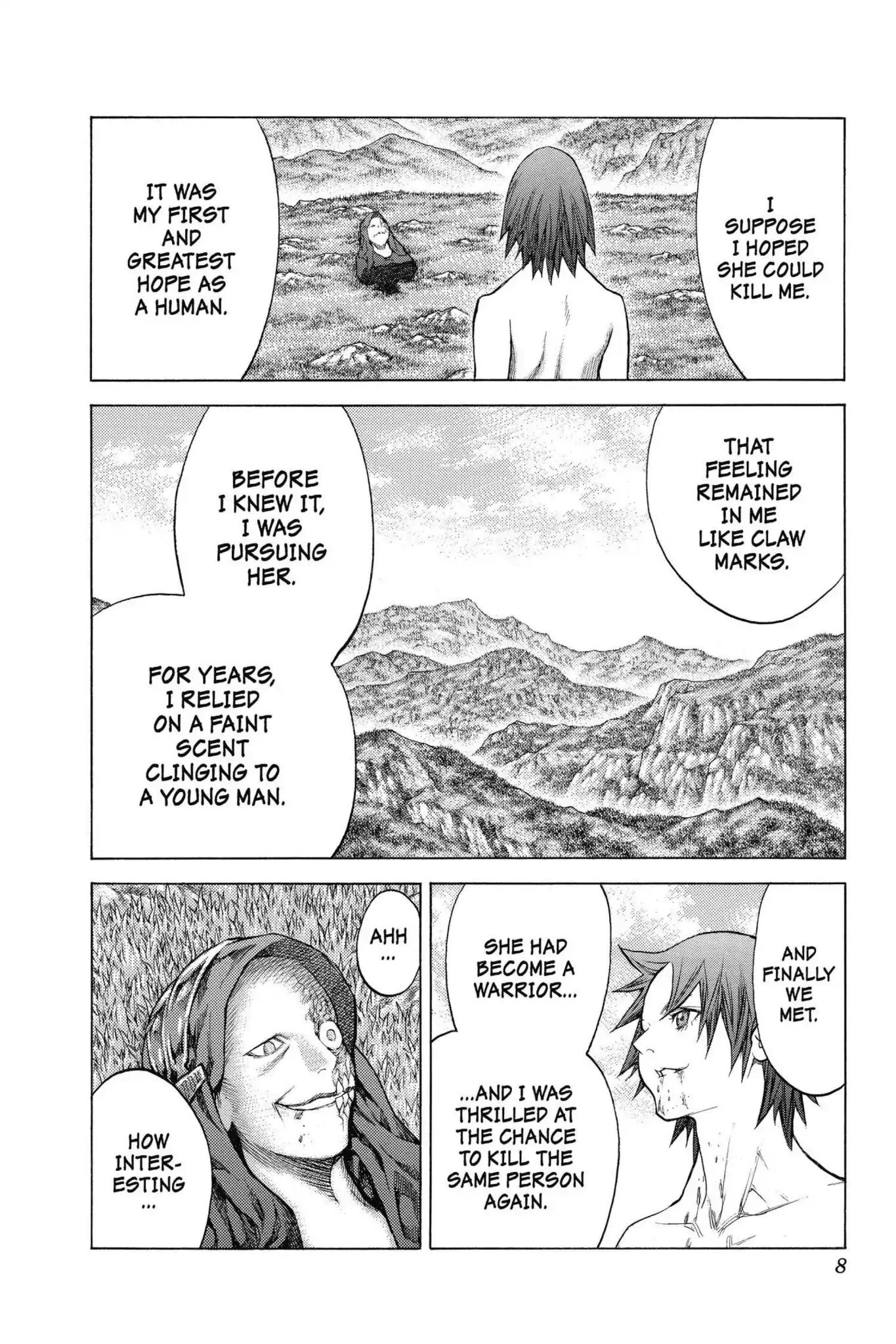 Claymore Chapter 144 page 8 - Chapter 144: Vol.26 Scene 144: A Blade from Far Away, Part 1
