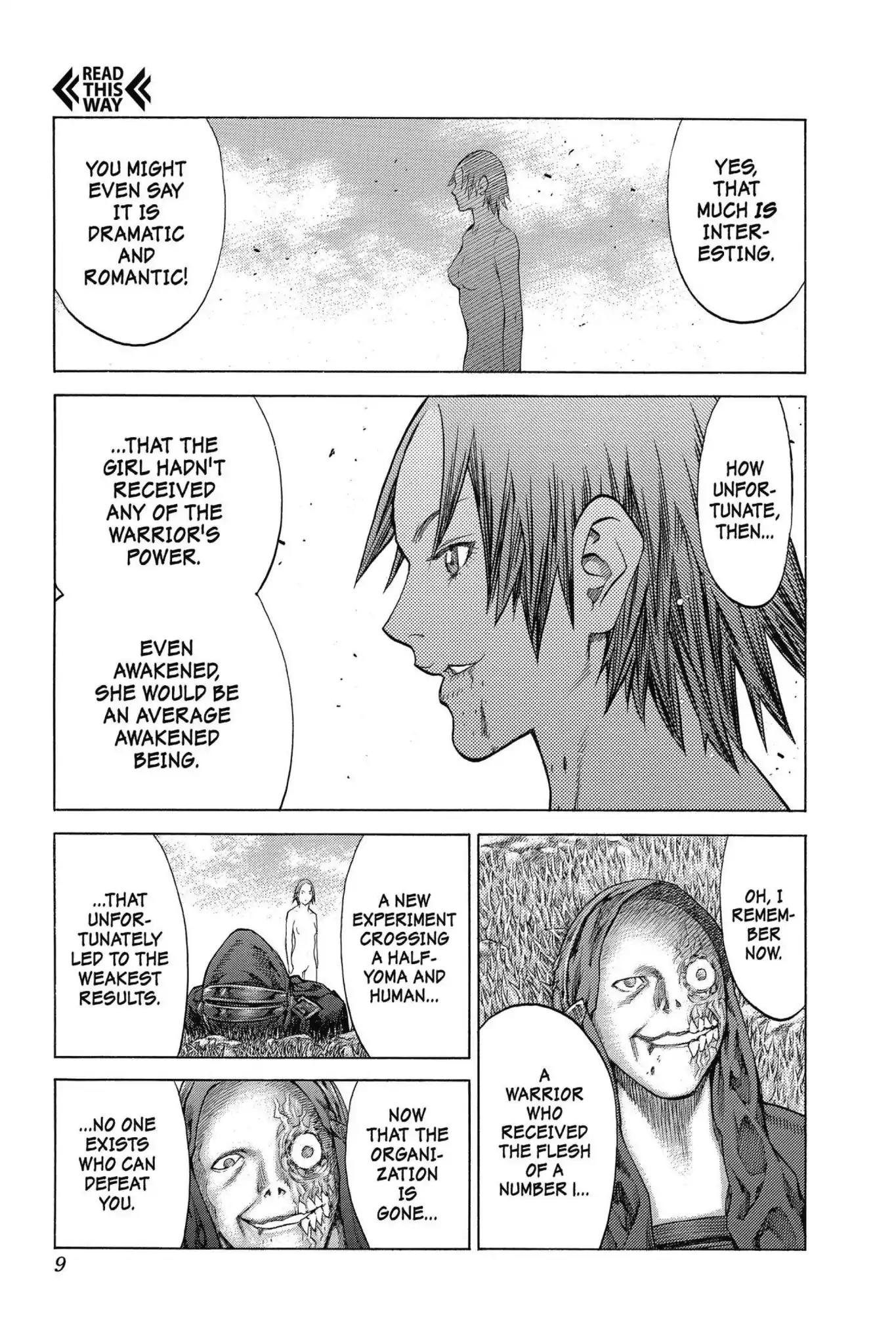 Claymore Chapter 144 page 9 - Chapter 144: Vol.26 Scene 144: A Blade from Far Away, Part 1