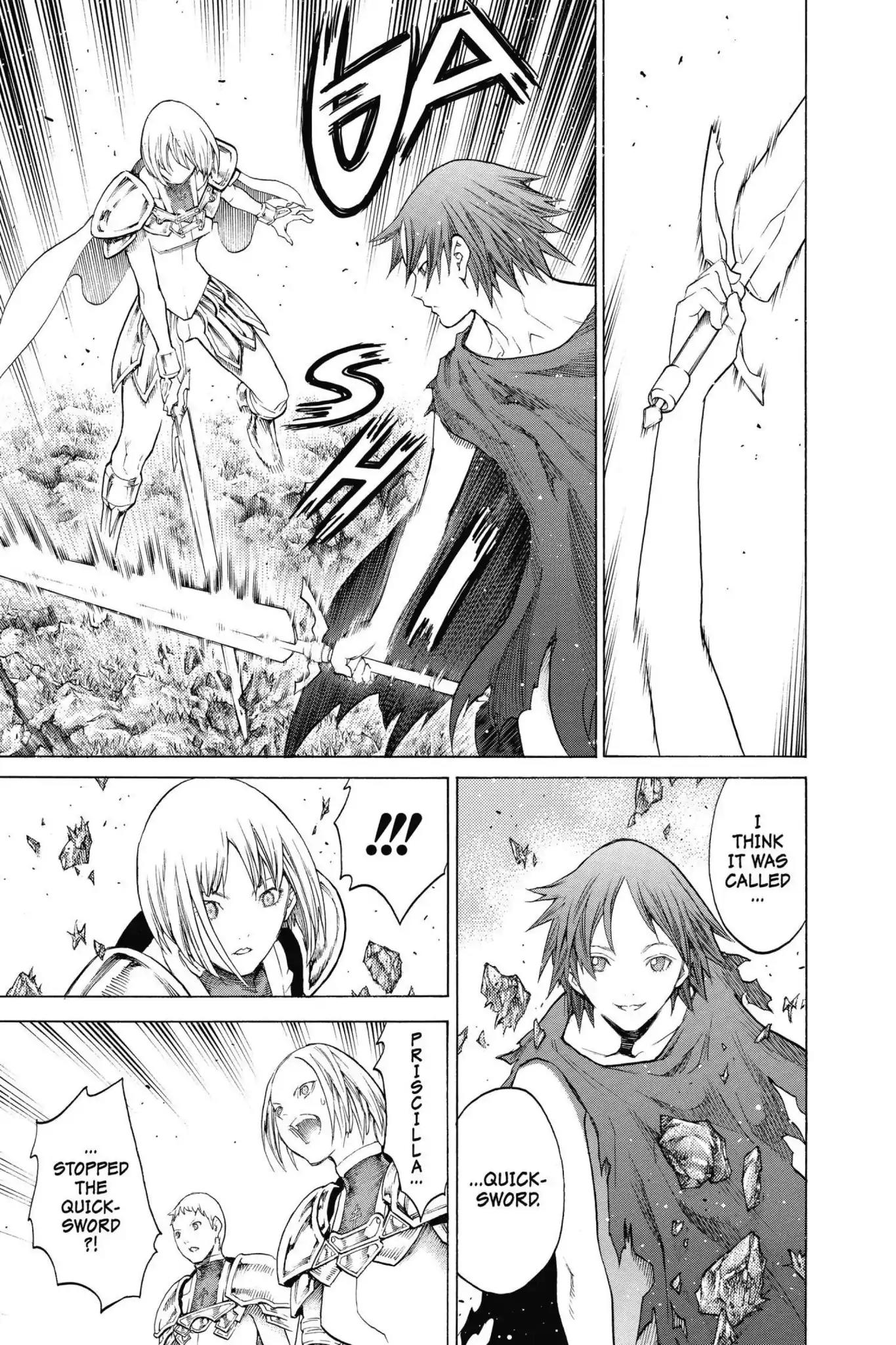 Claymore Chapter 145 page 10 - Chapter 145: Vol.26 Scene 145: A Blade from Far Away, Part 2
