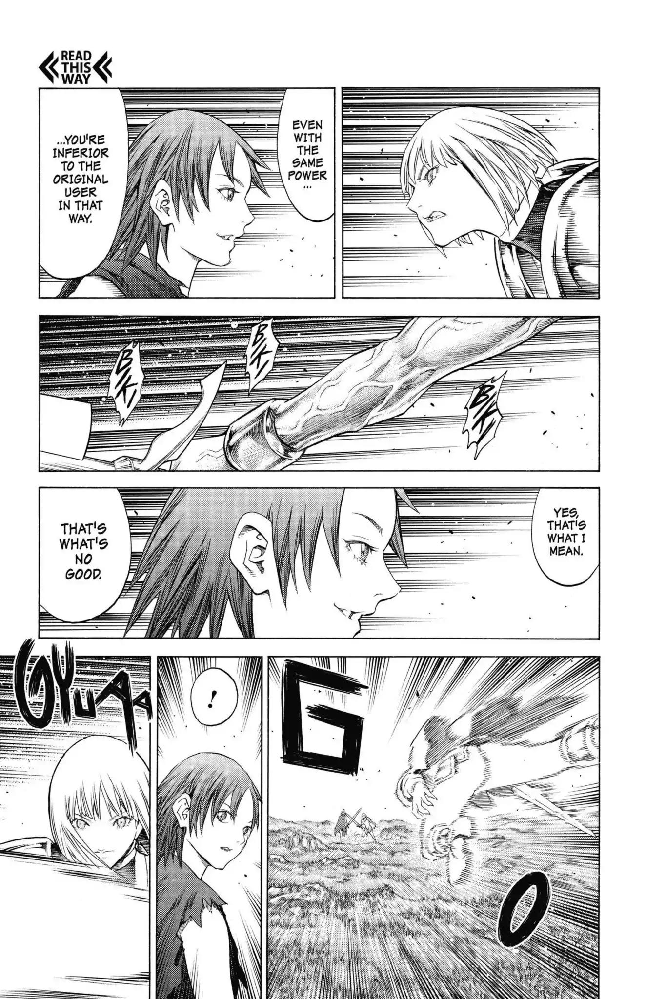 Claymore Chapter 145 page 16 - Chapter 145: Vol.26 Scene 145: A Blade from Far Away, Part 2