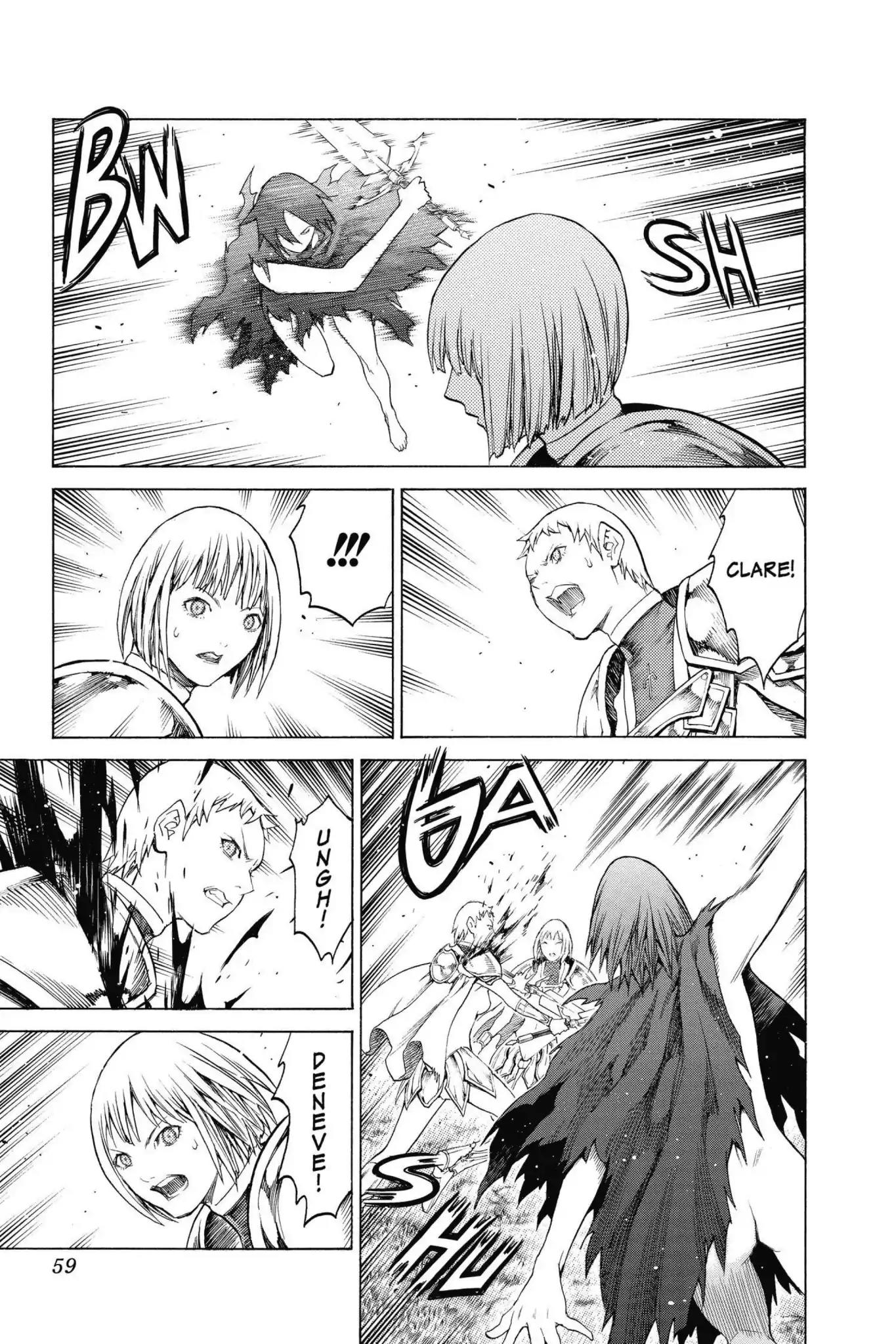 Claymore Chapter 145 page 20 - Chapter 145: Vol.26 Scene 145: A Blade from Far Away, Part 2
