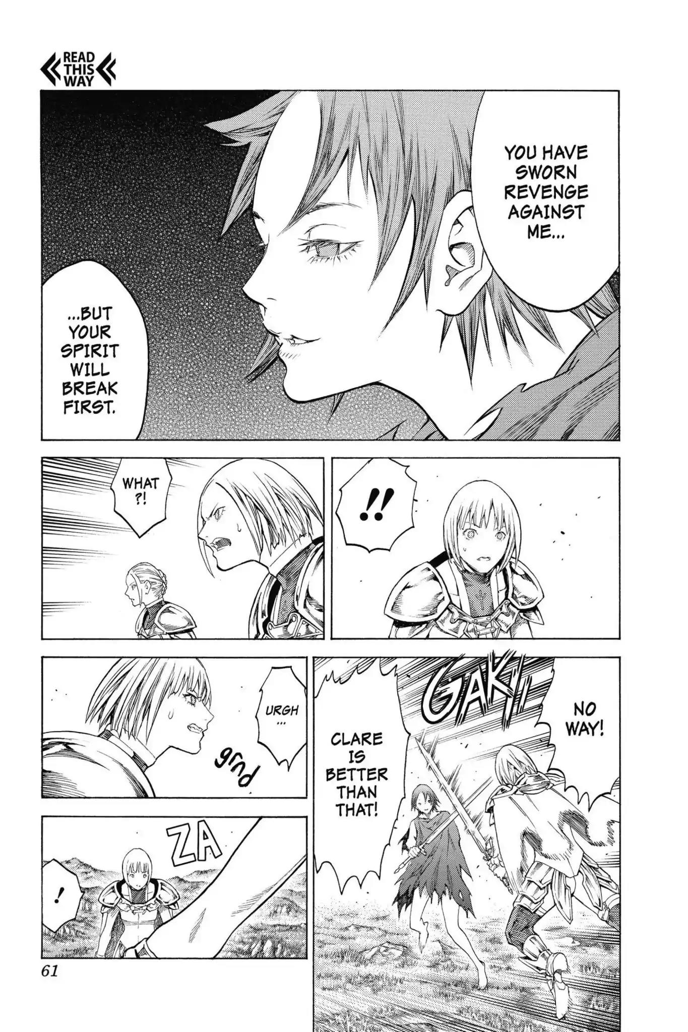 Claymore Chapter 145 page 22 - Chapter 145: Vol.26 Scene 145: A Blade from Far Away, Part 2