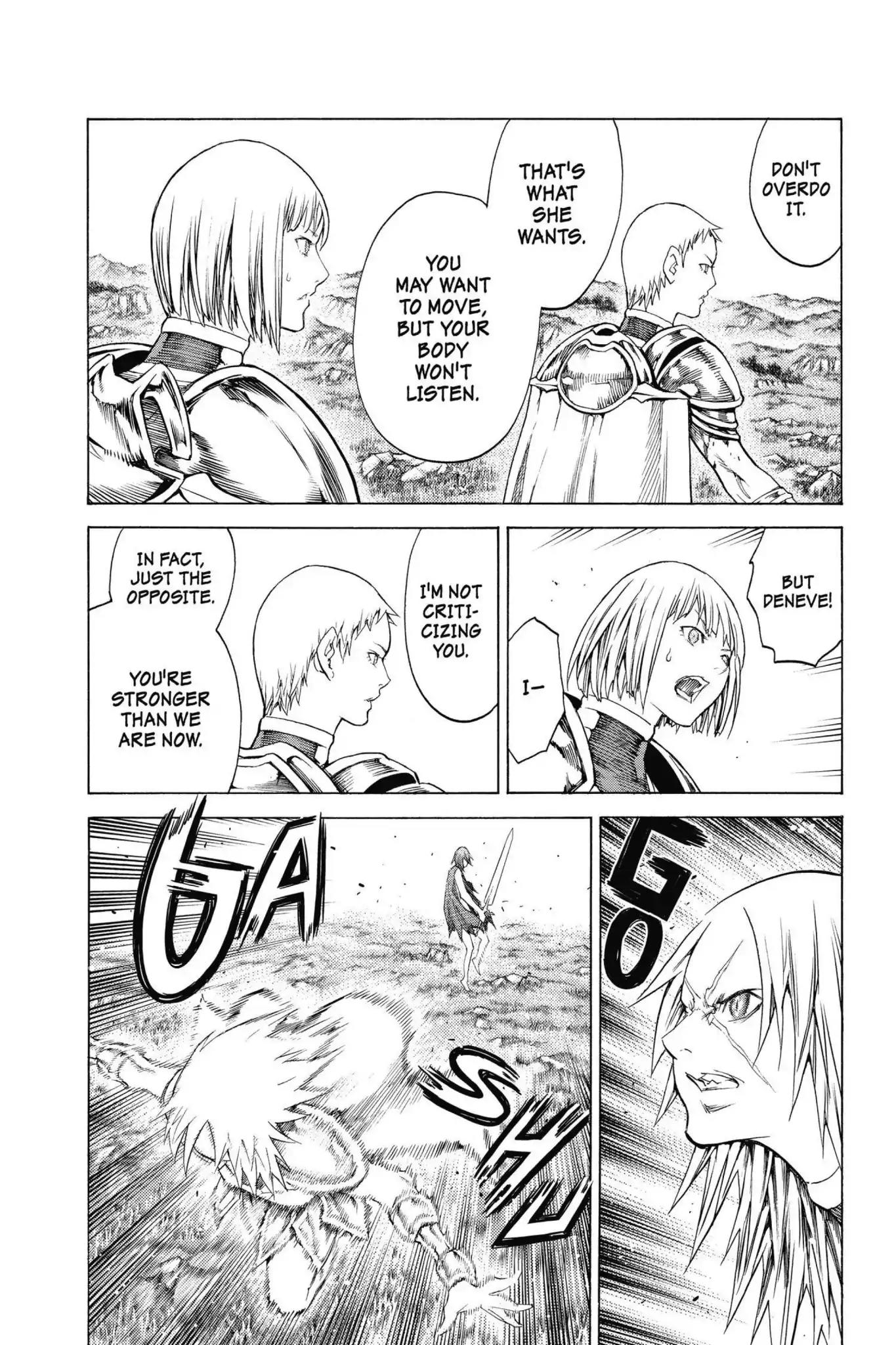 Claymore Chapter 145 page 23 - Chapter 145: Vol.26 Scene 145: A Blade from Far Away, Part 2