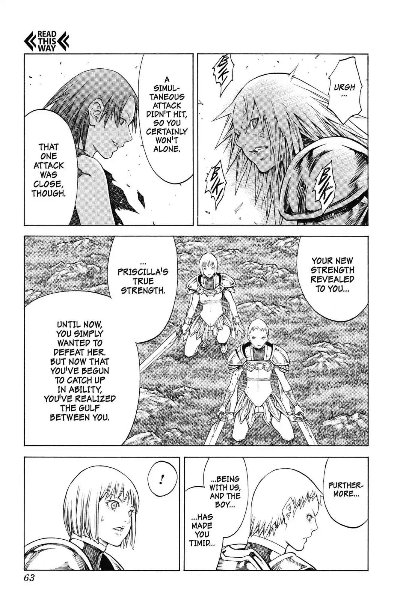 Claymore Chapter 145 page 24 - Chapter 145: Vol.26 Scene 145: A Blade from Far Away, Part 2