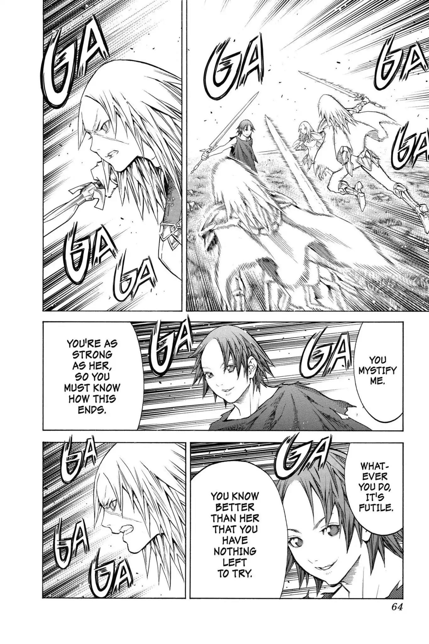 Claymore Chapter 145 page 25 - Chapter 145: Vol.26 Scene 145: A Blade from Far Away, Part 2