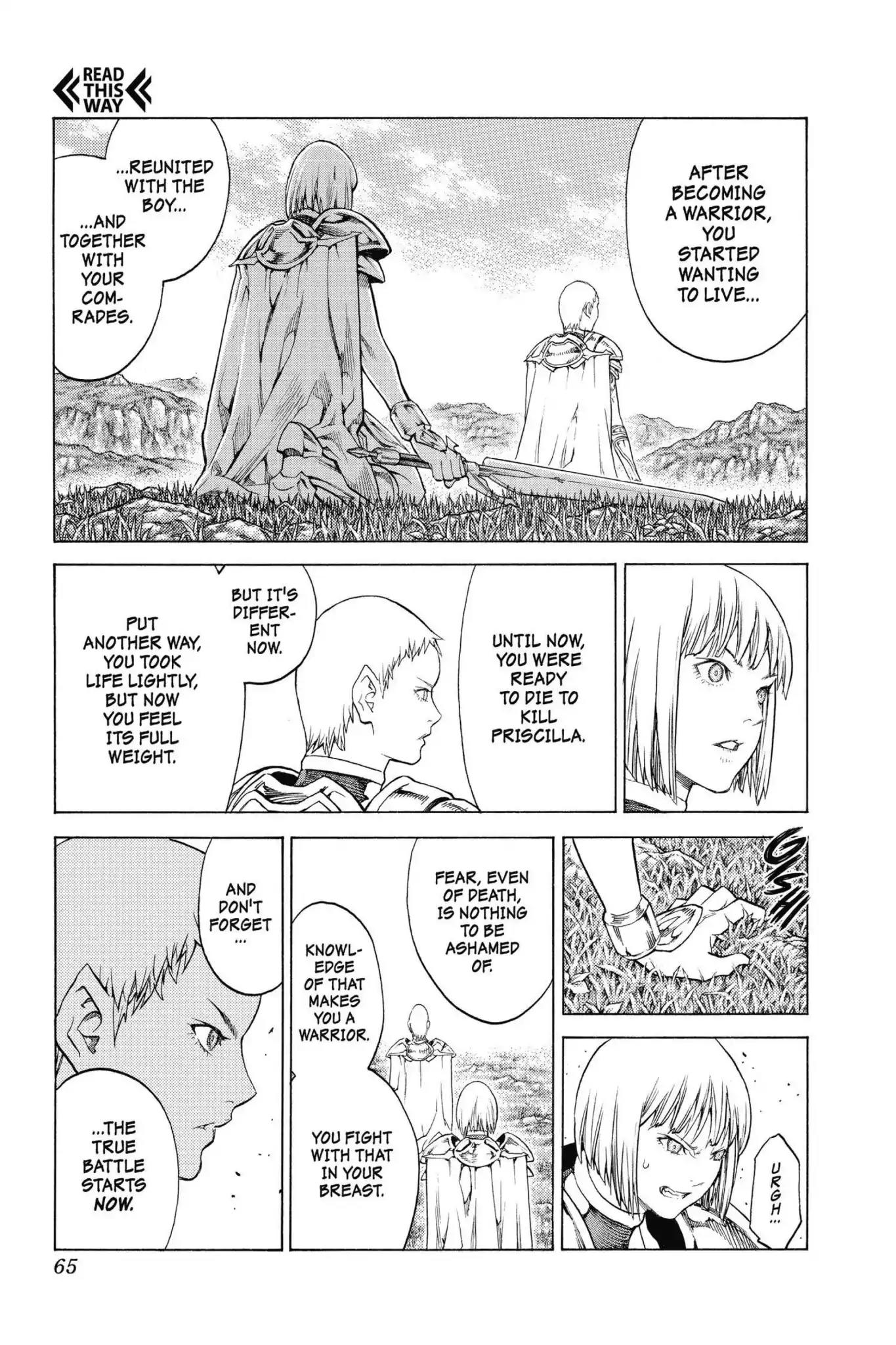 Claymore Chapter 145 page 26 - Chapter 145: Vol.26 Scene 145: A Blade from Far Away, Part 2