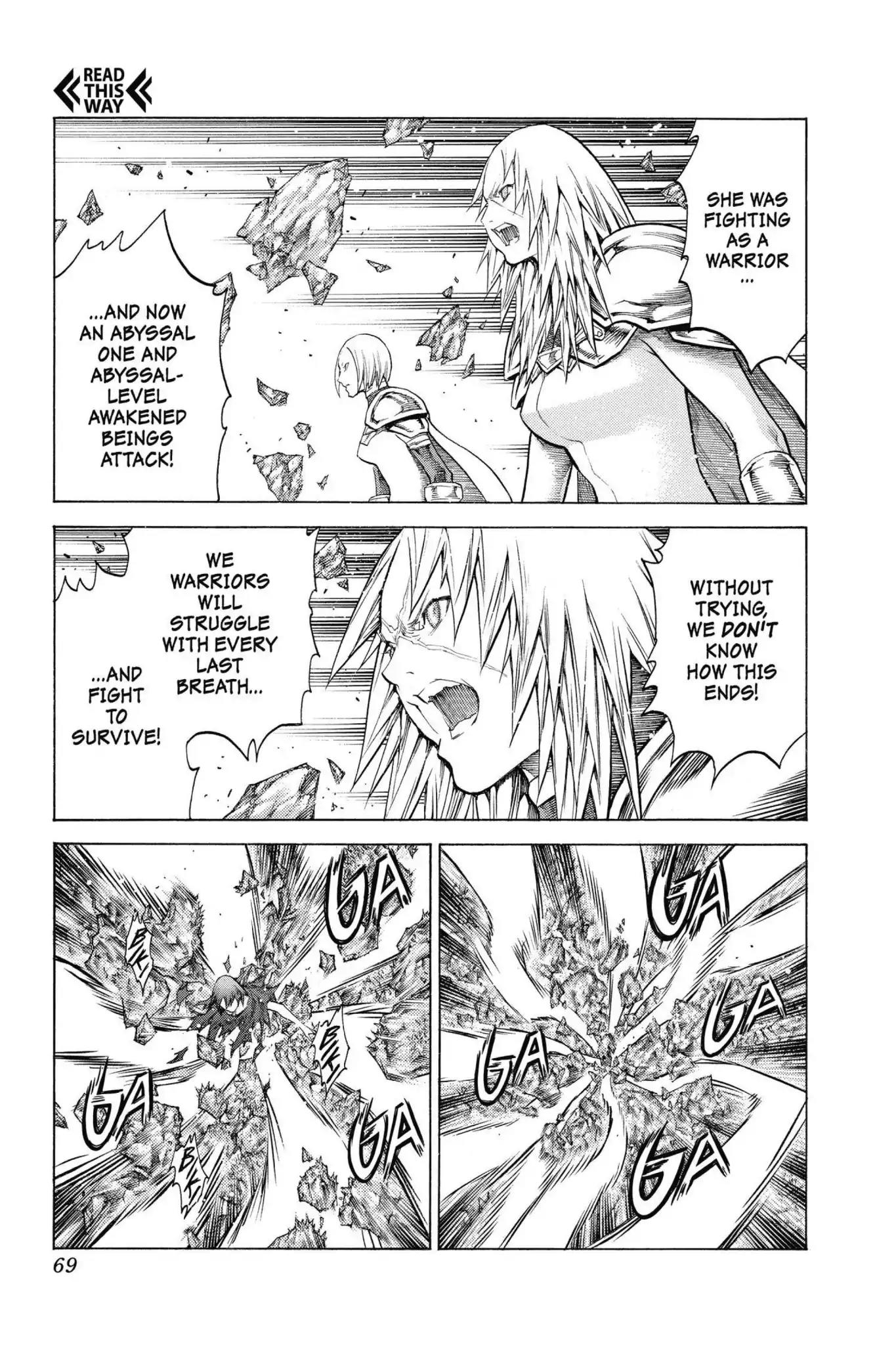 Claymore Chapter 145 page 29 - Chapter 145: Vol.26 Scene 145: A Blade from Far Away, Part 2