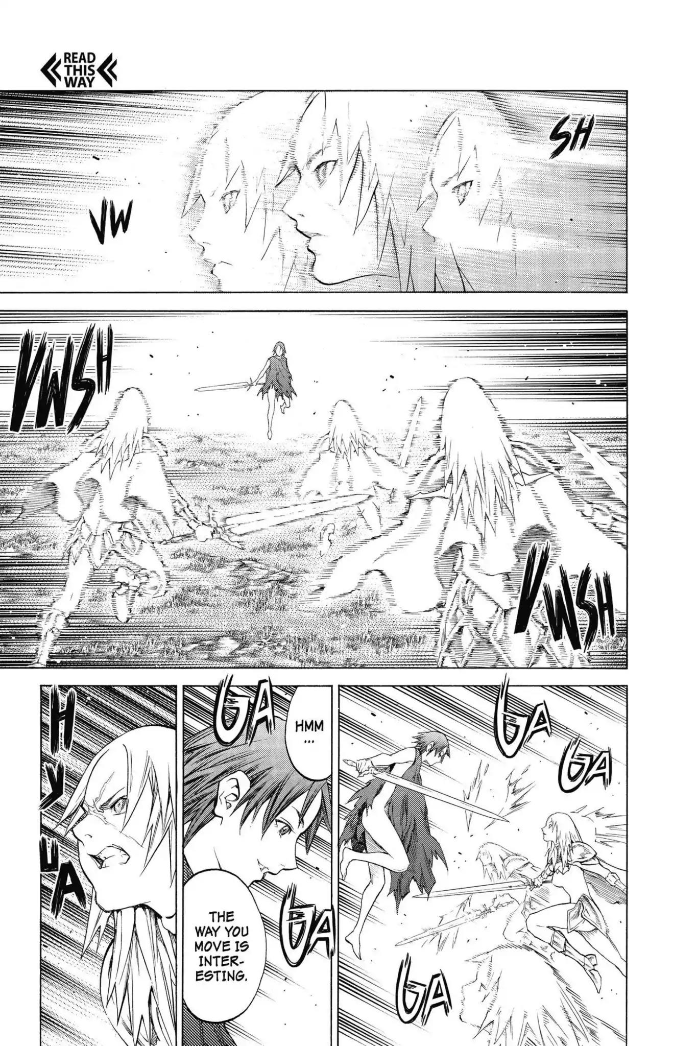 Claymore Chapter 145 page 4 - Chapter 145: Vol.26 Scene 145: A Blade from Far Away, Part 2