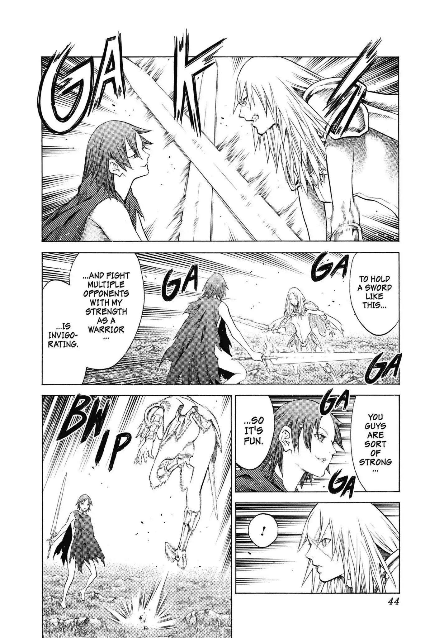 Claymore Chapter 145 page 7 - Chapter 145: Vol.26 Scene 145: A Blade from Far Away, Part 2