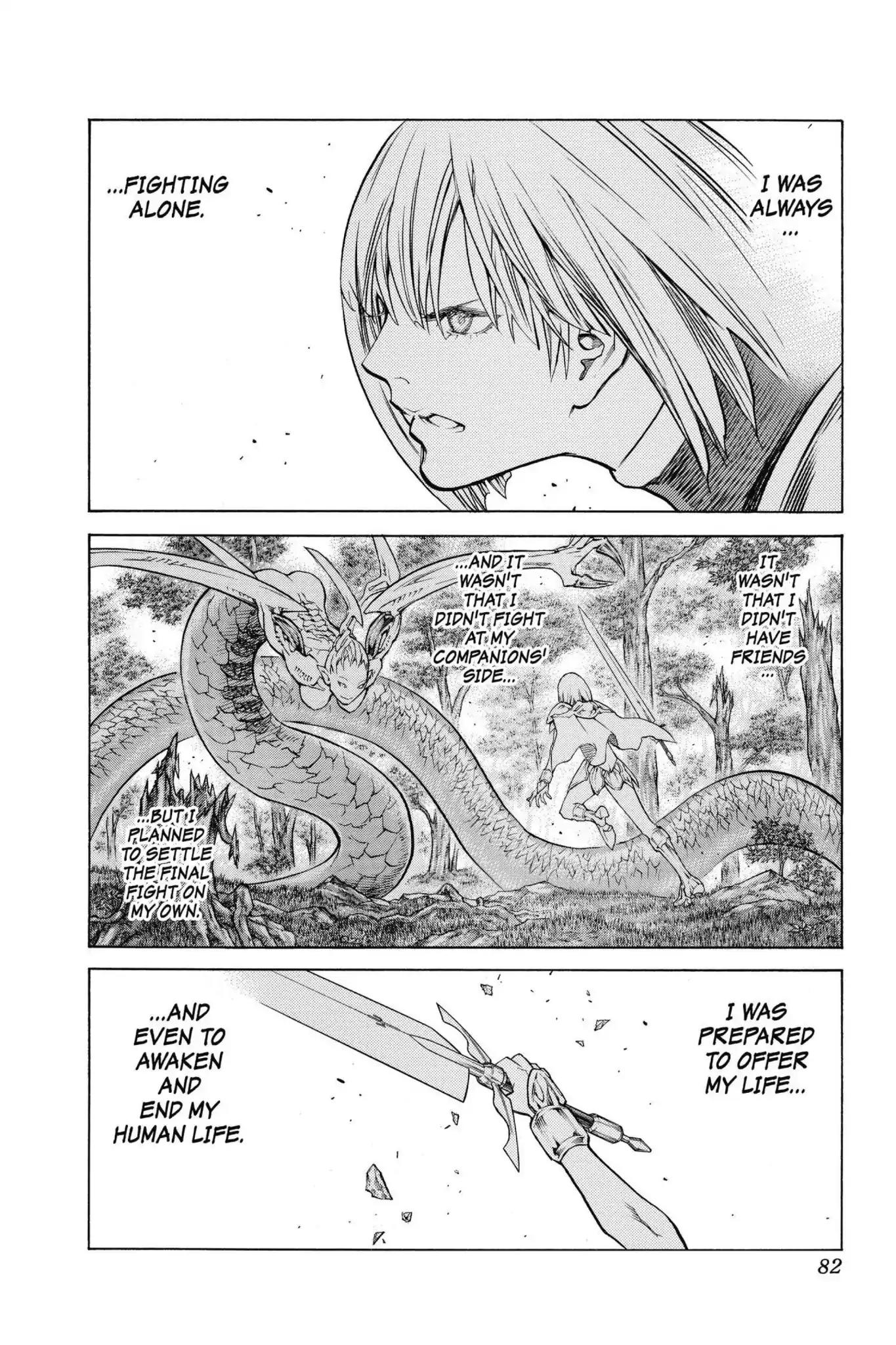 Claymore Chapter 146 page 10 - Chapter 146: Vol.26 Scene 146: A Blade from Far Away, Part 3