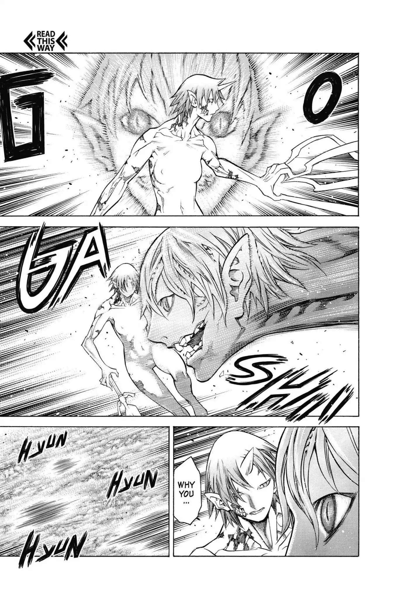 Claymore Chapter 146 page 17 - Chapter 146: Vol.26 Scene 146: A Blade from Far Away, Part 3