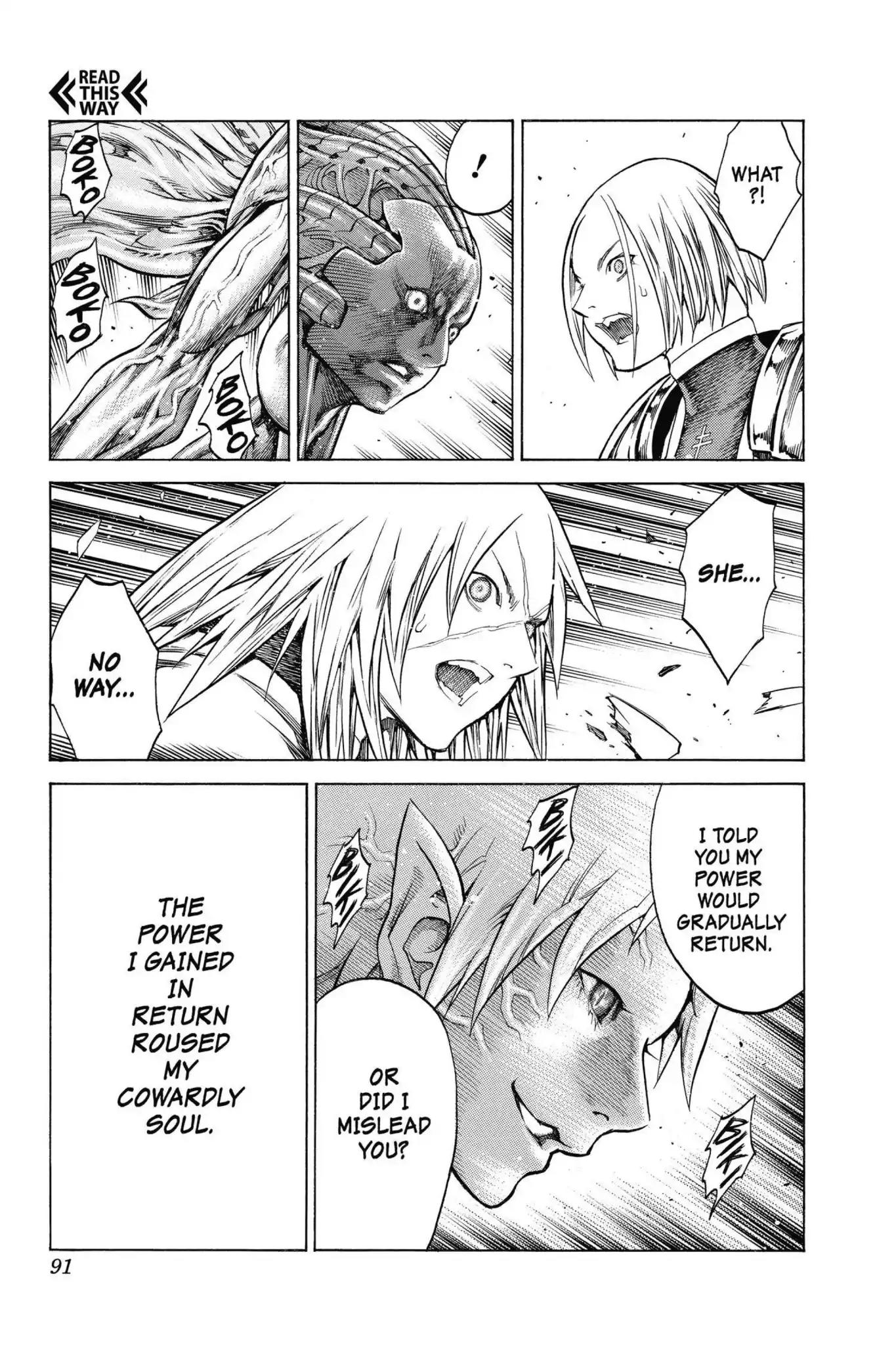 Claymore Chapter 146 page 19 - Chapter 146: Vol.26 Scene 146: A Blade from Far Away, Part 3