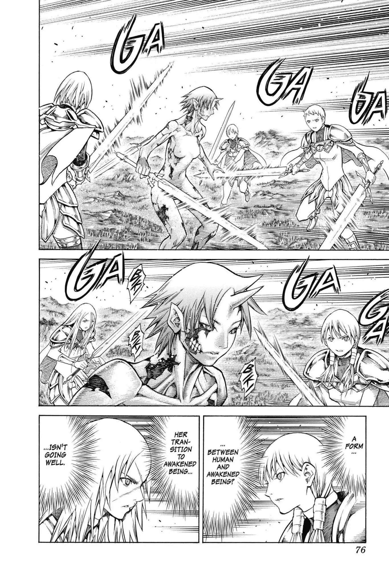 Claymore Chapter 146 page 5 - Chapter 146: Vol.26 Scene 146: A Blade from Far Away, Part 3
