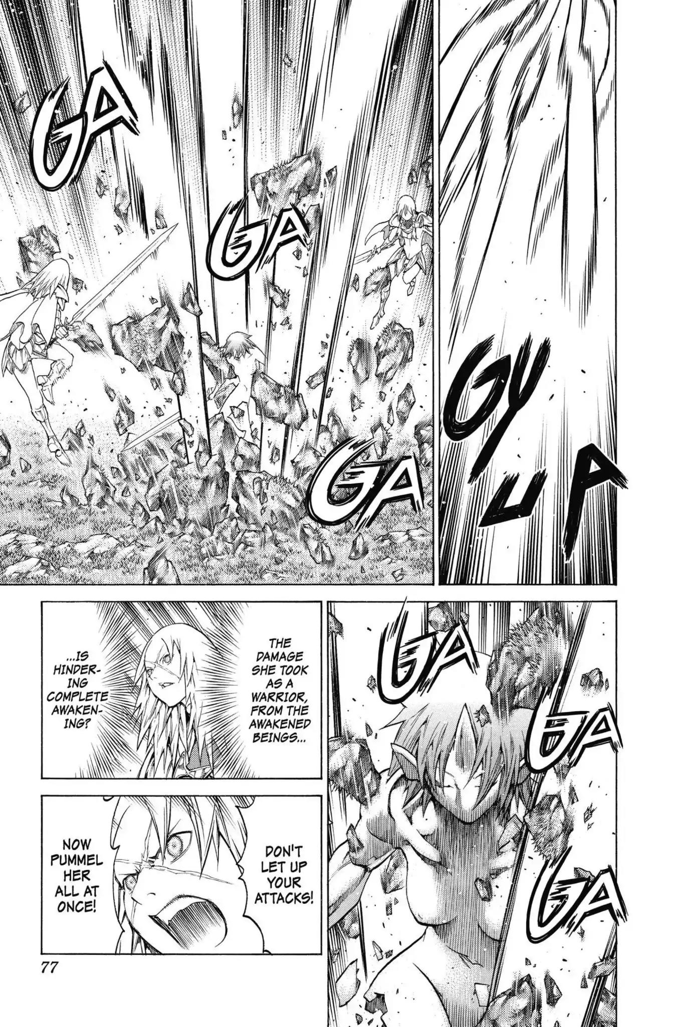 Claymore Chapter 146 page 6 - Chapter 146: Vol.26 Scene 146: A Blade from Far Away, Part 3