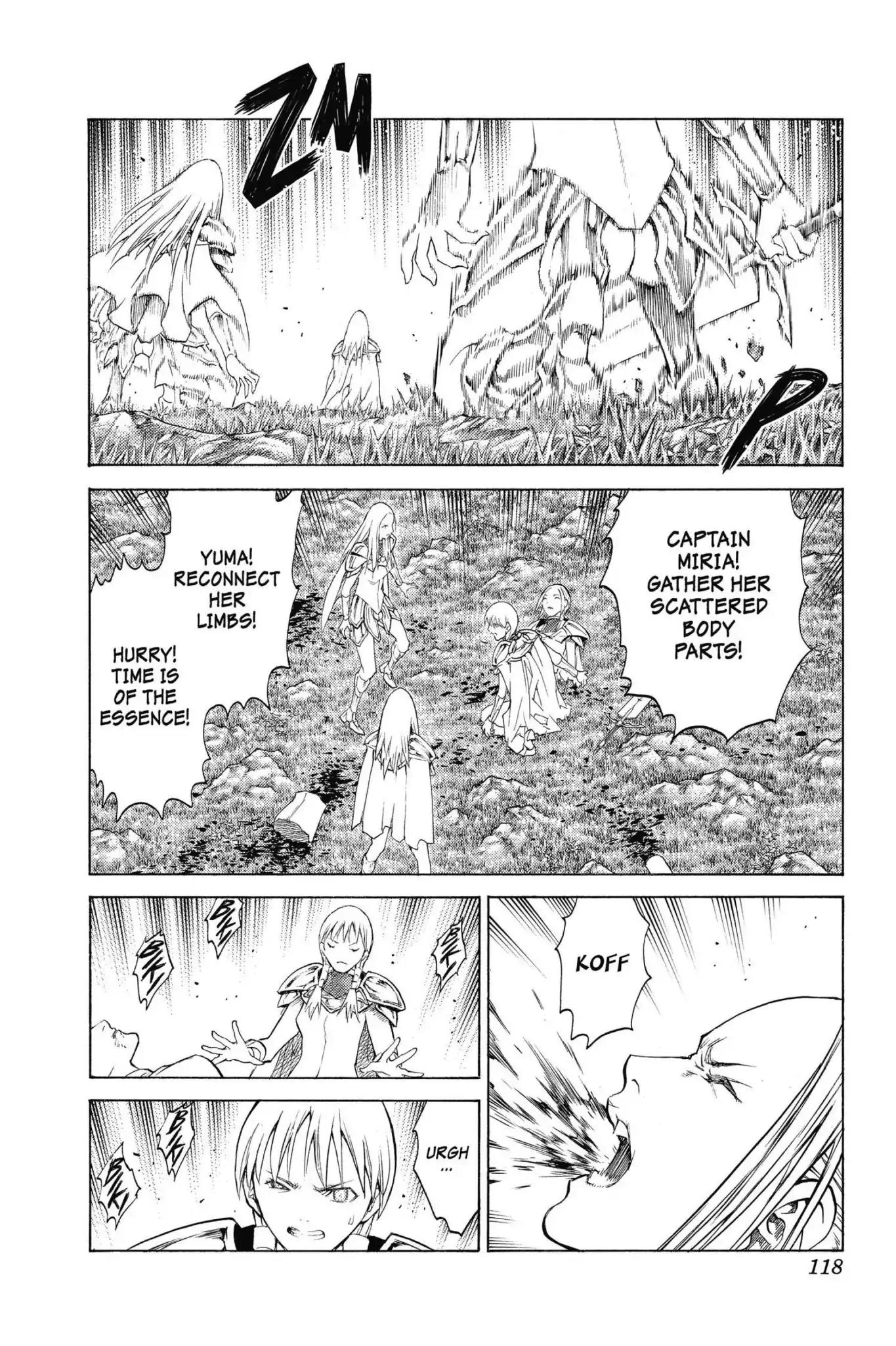 Claymore Chapter 147 page 21 - Chapter 147: Vol.26 Scene 147: A Blade from Far Away, Part 4
