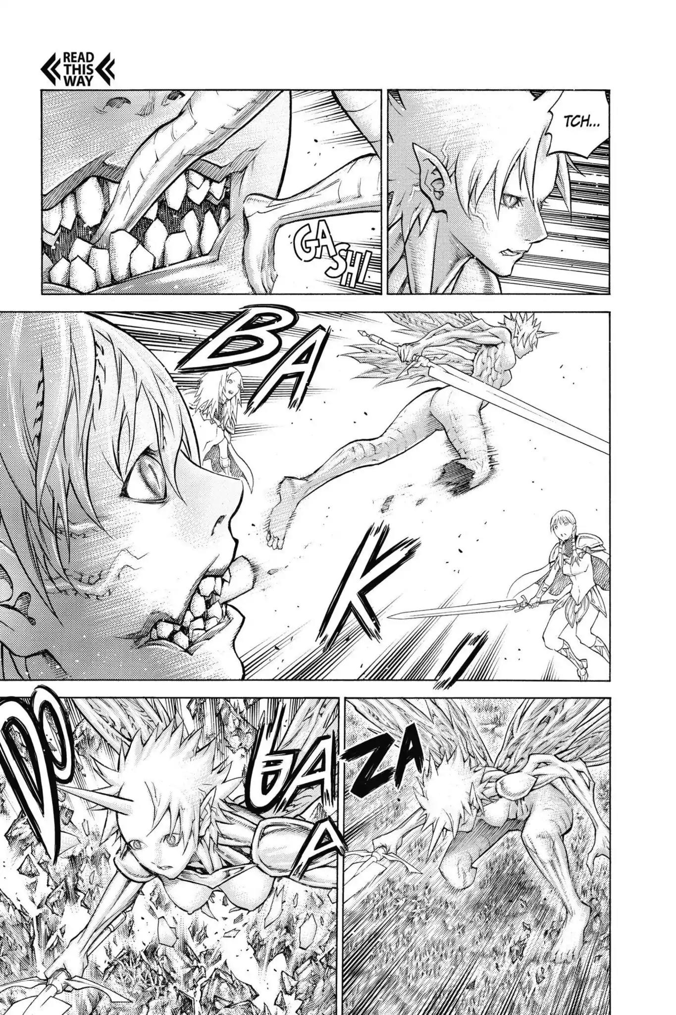 Claymore Chapter 147 page 5 - Chapter 147: Vol.26 Scene 147: A Blade from Far Away, Part 4