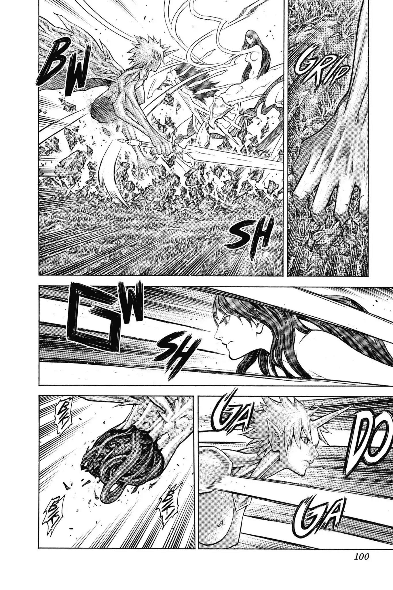 Claymore Chapter 147 page 6 - Chapter 147: Vol.26 Scene 147: A Blade from Far Away, Part 4