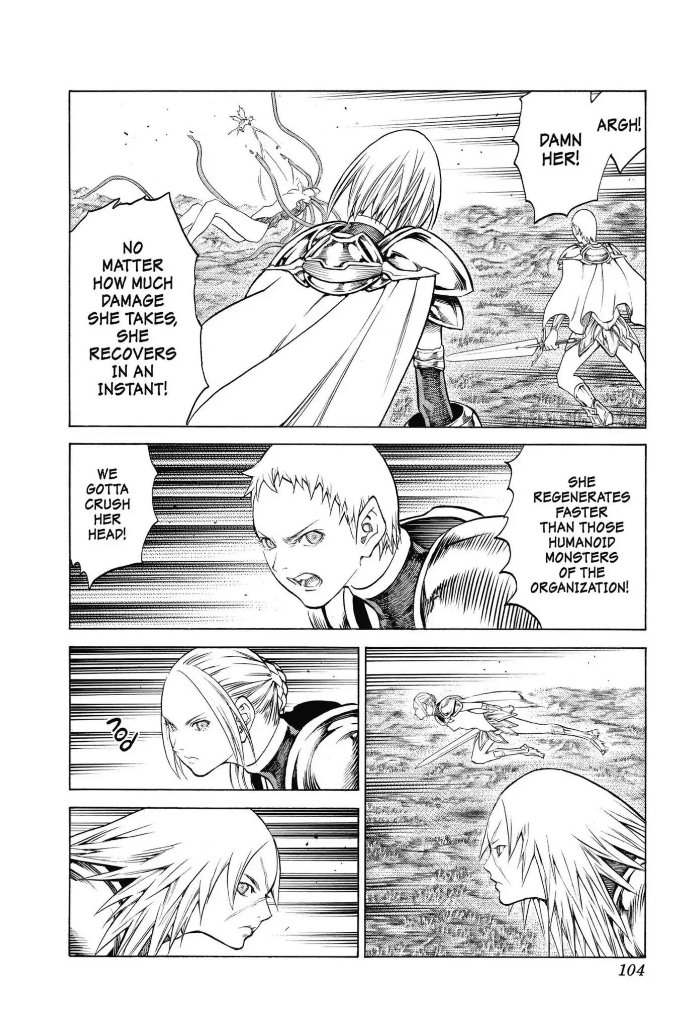 Claymore Chapter 147 page 9 - Chapter 147: Vol.26 Scene 147: A Blade from Far Away, Part 4