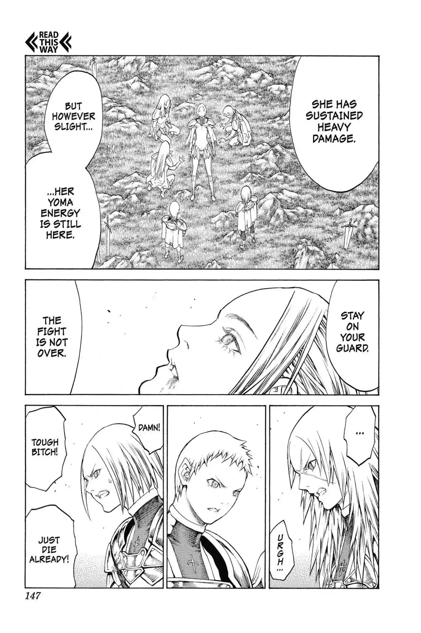 Claymore Chapter 148 page 18 - Chapter 148: Vol.26 Scene 148: A Blade from Far Away, Part 5
