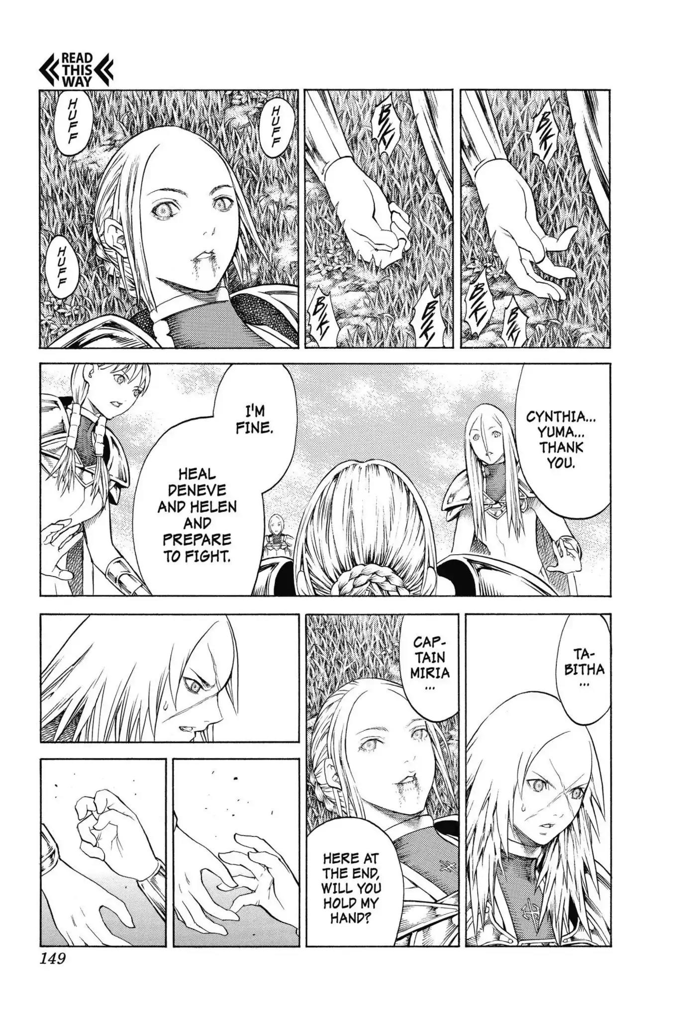 Claymore Chapter 148 page 20 - Chapter 148: Vol.26 Scene 148: A Blade from Far Away, Part 5