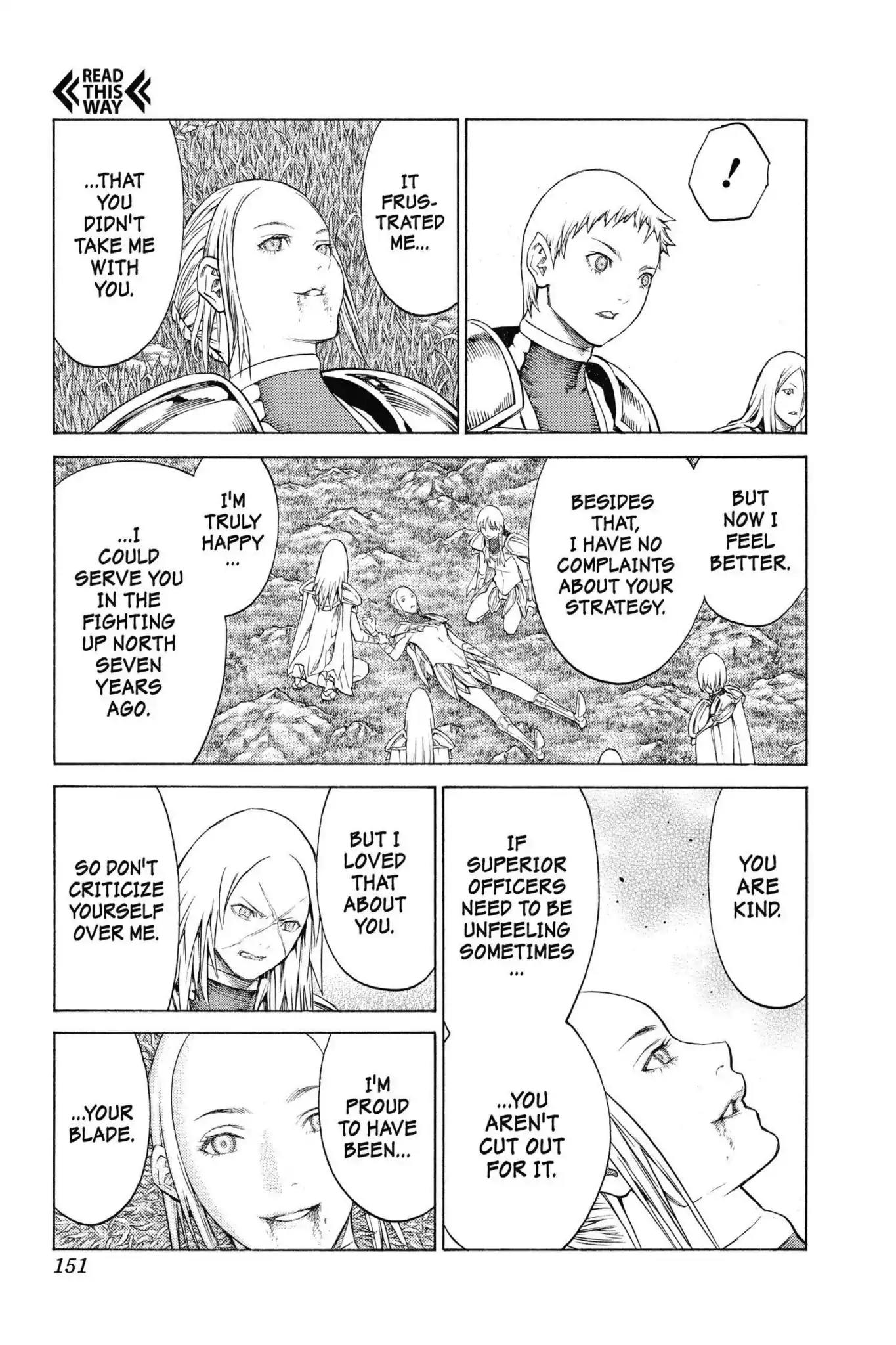 Claymore Chapter 148 page 22 - Chapter 148: Vol.26 Scene 148: A Blade from Far Away, Part 5