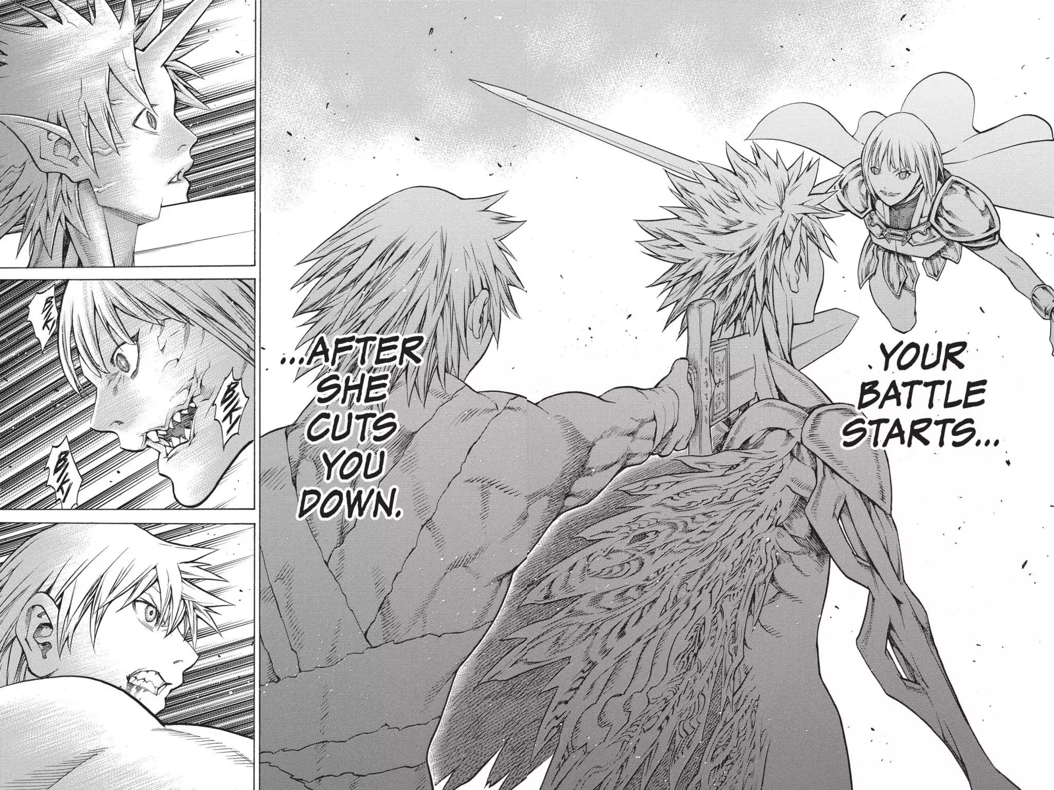 Claymore Chapter 148 page 4 - Chapter 148: Vol.26 Scene 148: A Blade from Far Away, Part 5