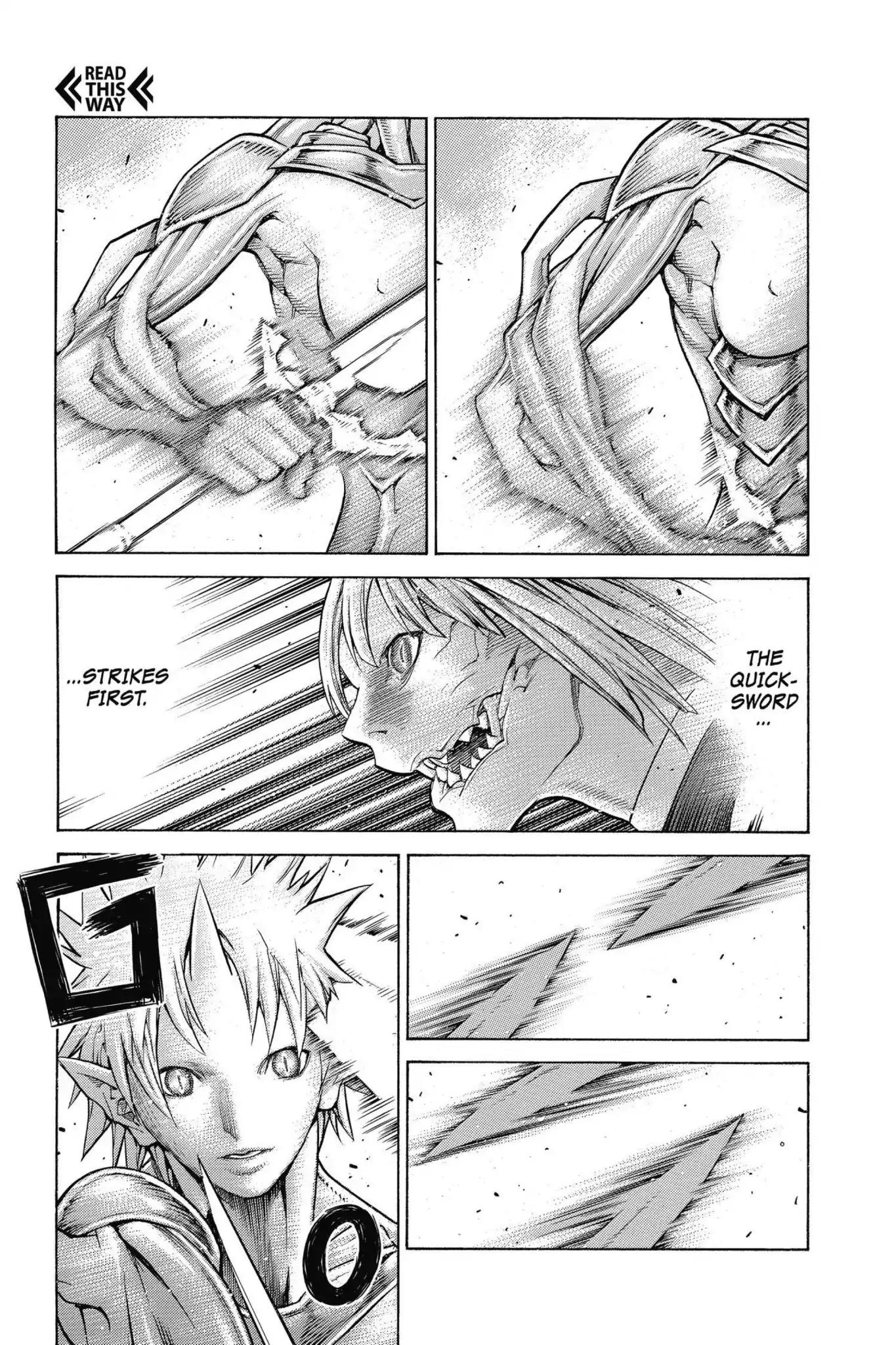 Claymore Chapter 148 page 6 - Chapter 148: Vol.26 Scene 148: A Blade from Far Away, Part 5