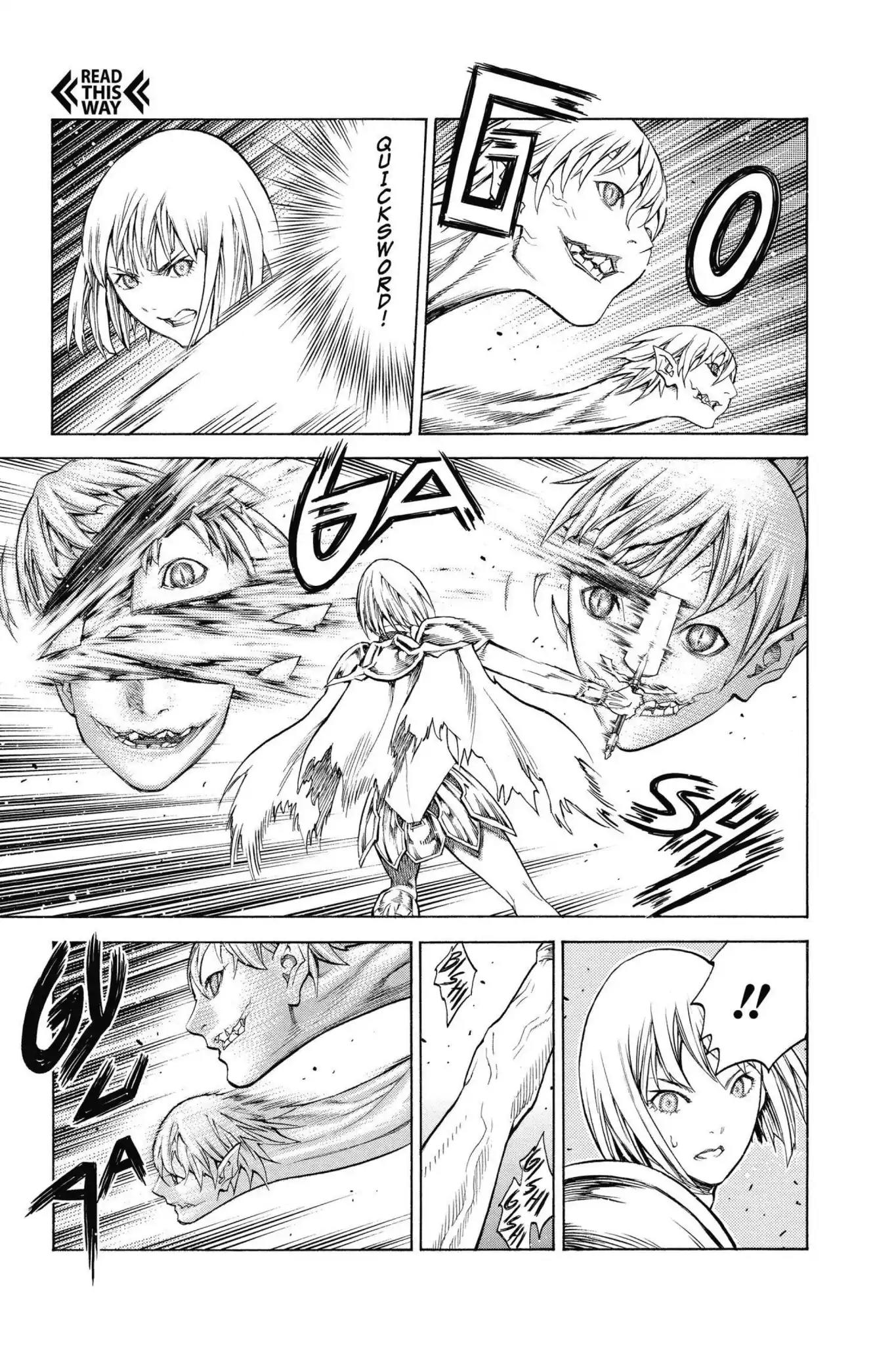Claymore Chapter 149 page 19 - Chapter 149: Vol.26 Scene 149: A Blade from Far Away, Part 6