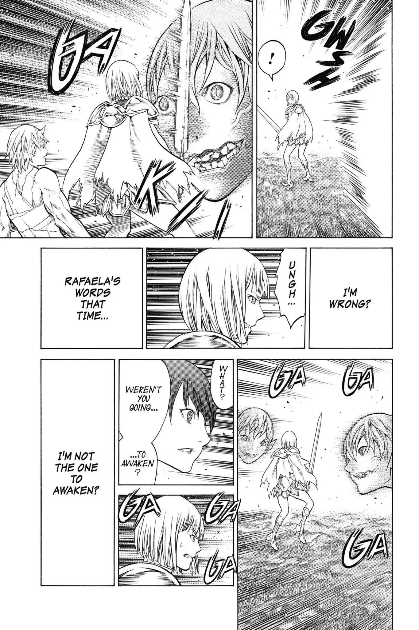 Claymore Chapter 149 page 27 - Chapter 149: Vol.26 Scene 149: A Blade from Far Away, Part 6