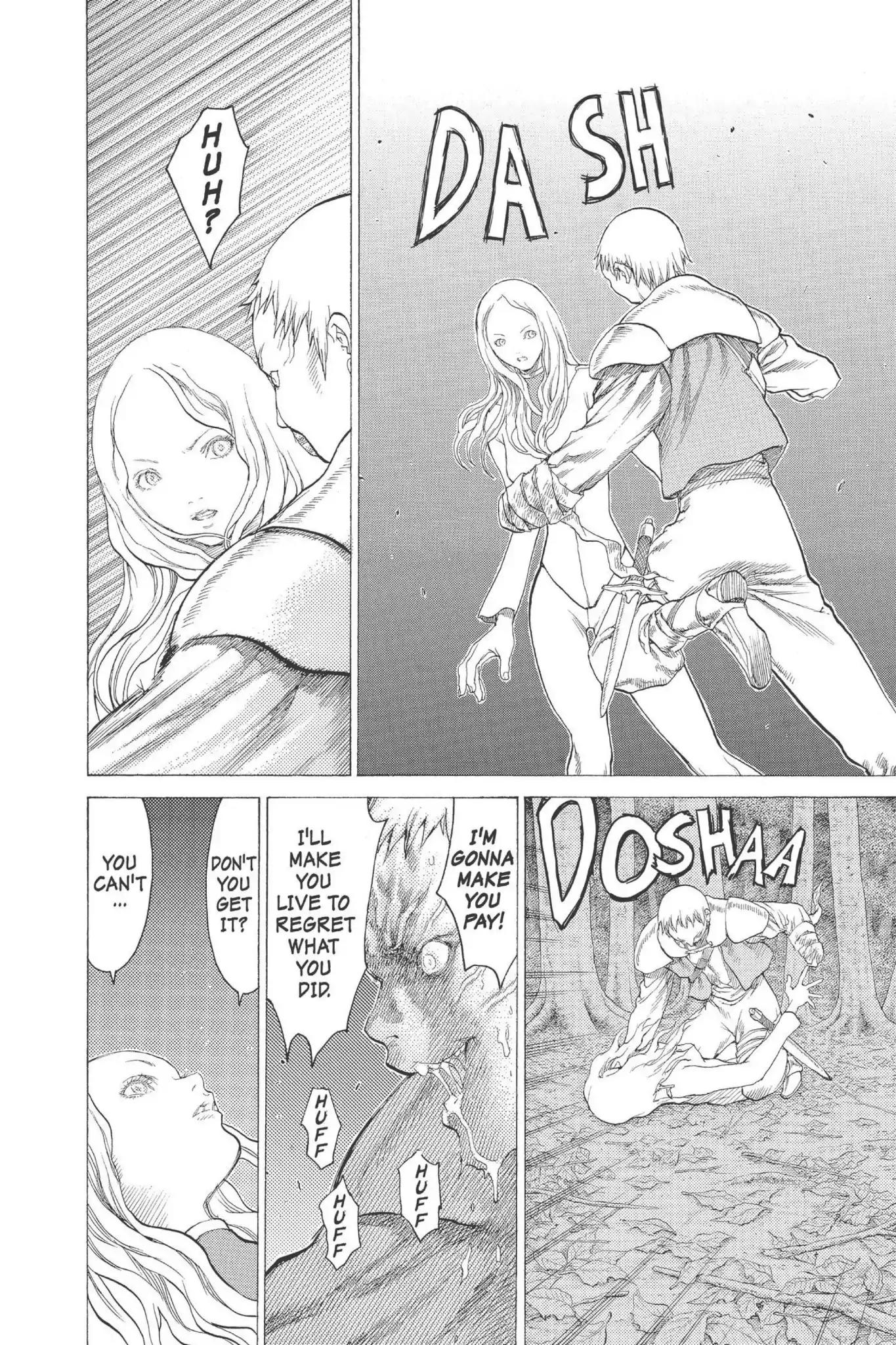 Claymore Chapter 15 page 10 - Chapter 15: Vol.3 Scene 15: Teresa of the Faint Smile, Part 4