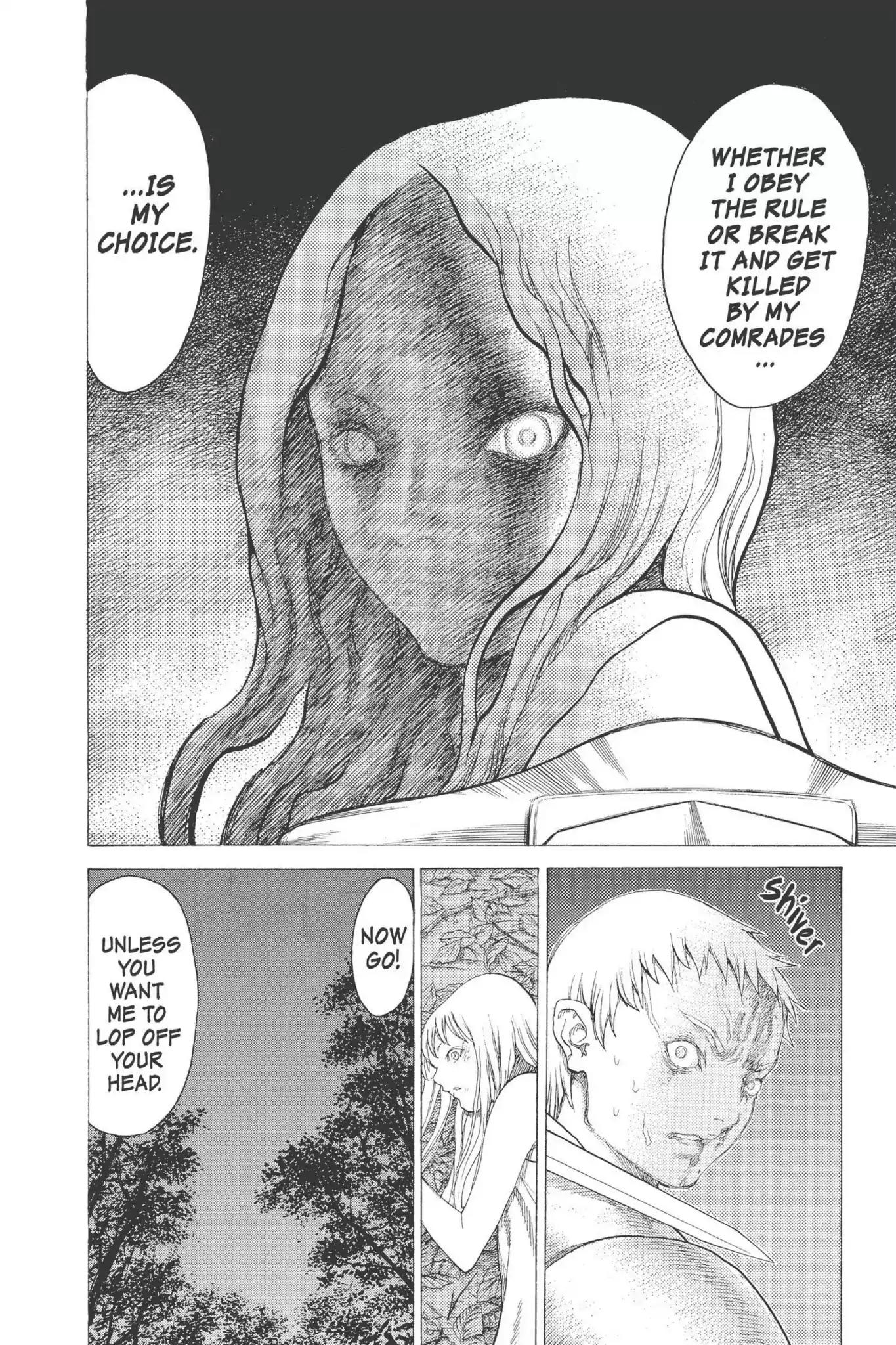Claymore Chapter 15 page 18 - Chapter 15: Vol.3 Scene 15: Teresa of the Faint Smile, Part 4