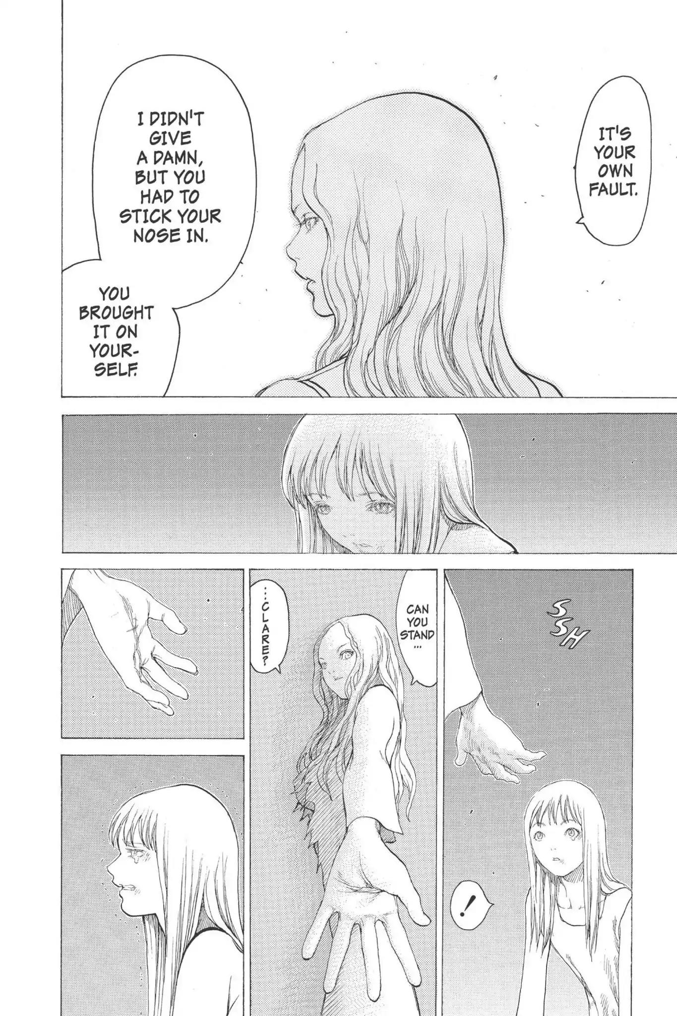 Claymore Chapter 15 page 20 - Chapter 15: Vol.3 Scene 15: Teresa of the Faint Smile, Part 4