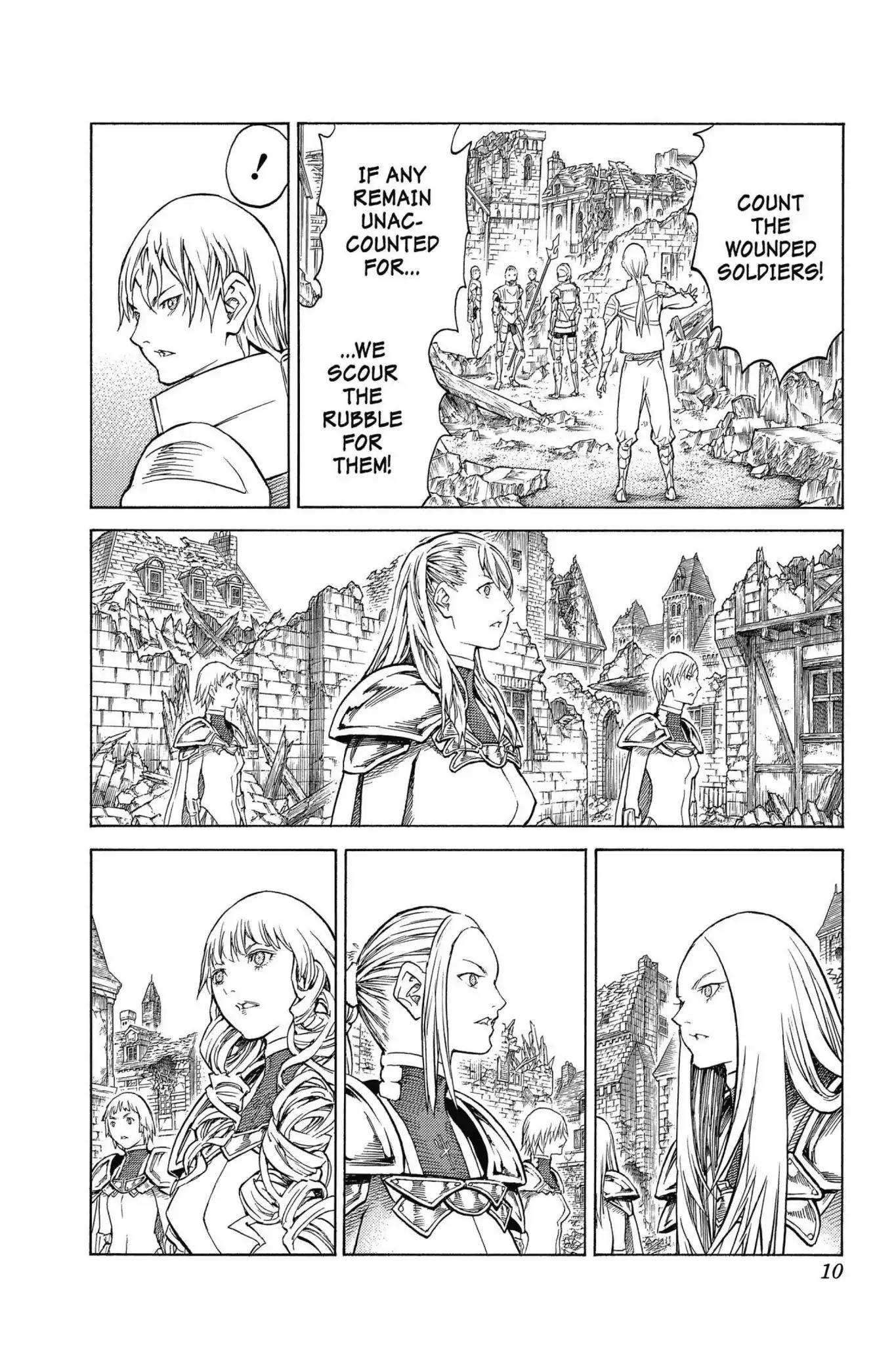 Claymore Chapter 150 page 10 - Chapter 150: Vol.27 Scene 150: Silver-Eyed Warriors, Part 1
