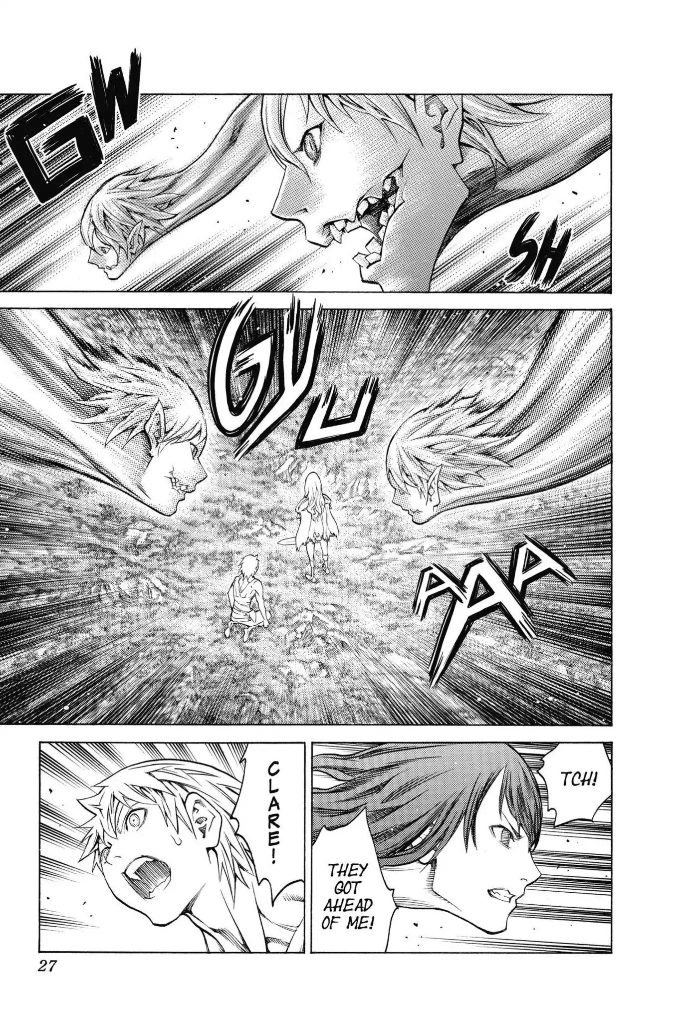 Claymore Chapter 150 page 24 - Chapter 150: Vol.27 Scene 150: Silver-Eyed Warriors, Part 1
