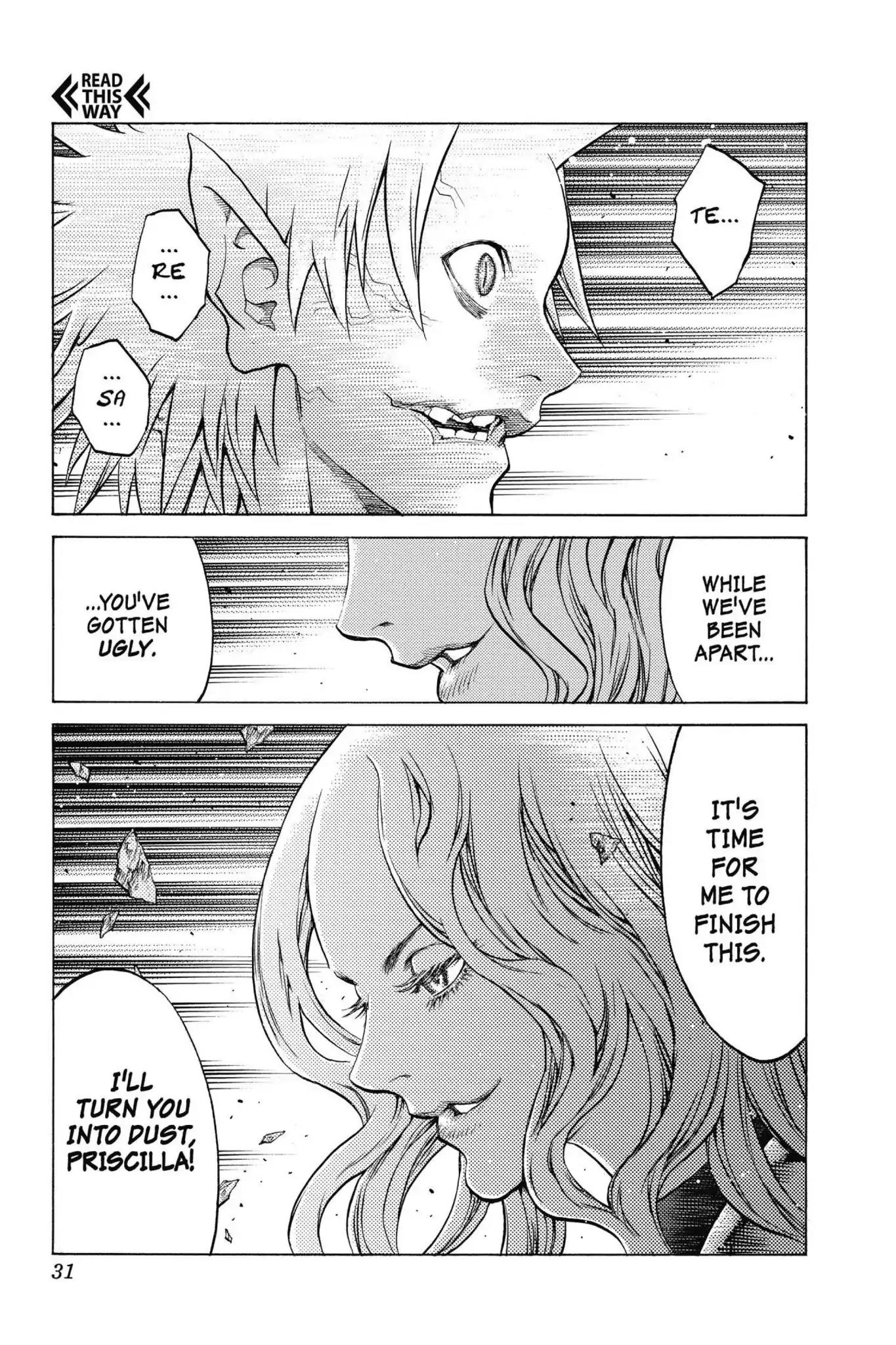Claymore Chapter 150 page 27 - Chapter 150: Vol.27 Scene 150: Silver-Eyed Warriors, Part 1