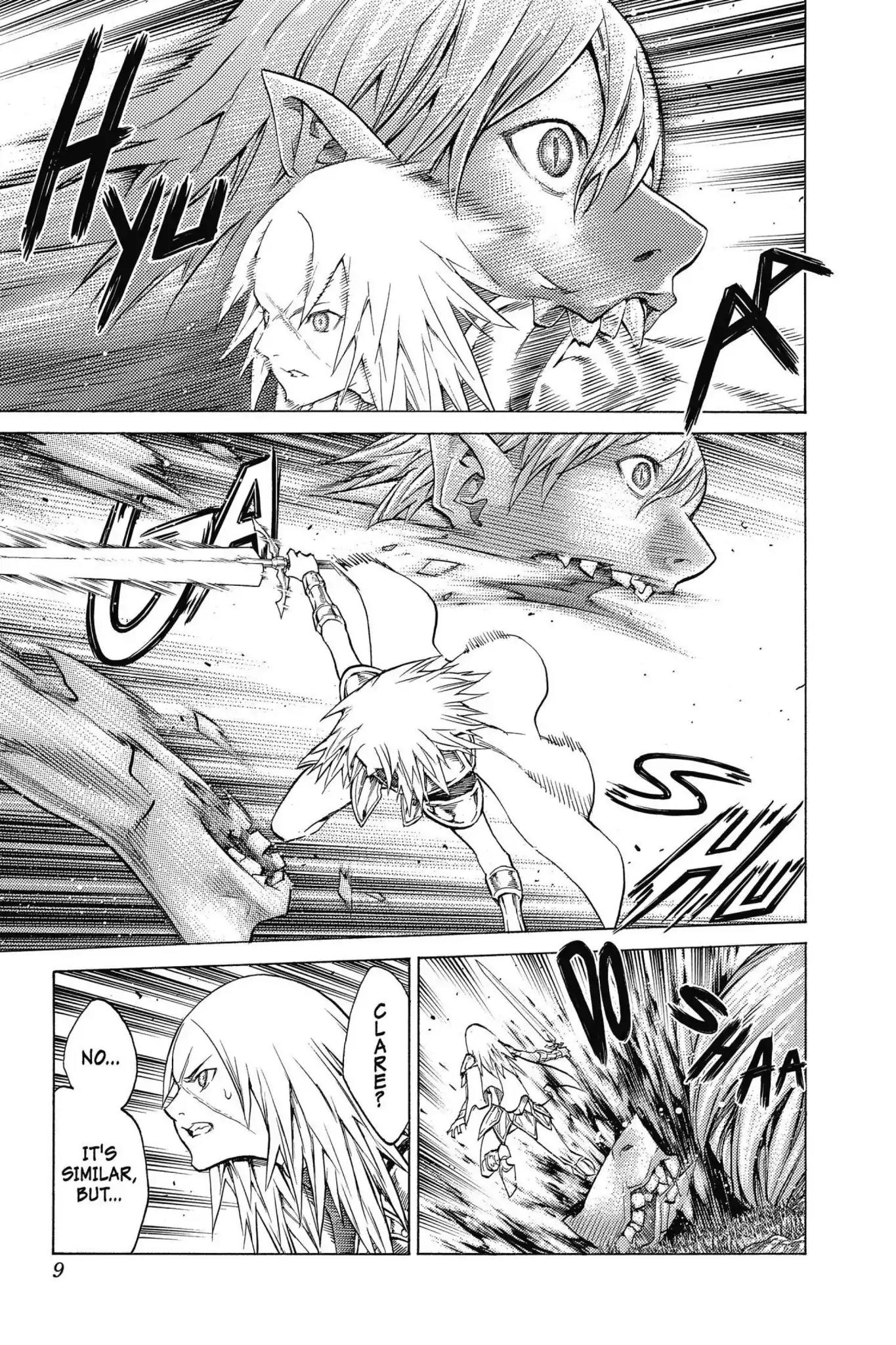 Claymore Chapter 150 page 9 - Chapter 150: Vol.27 Scene 150: Silver-Eyed Warriors, Part 1